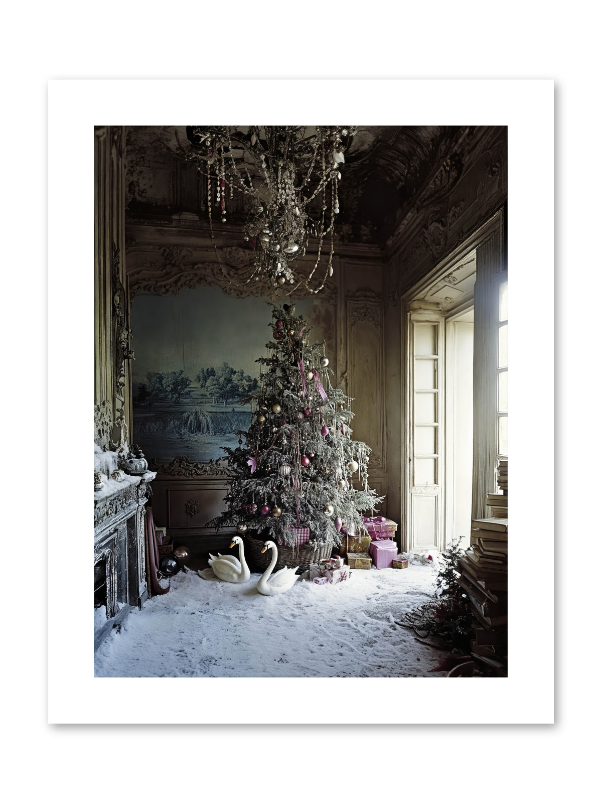 Dusted In Moonlight Miracles -- Loose Canvas Print 9x12