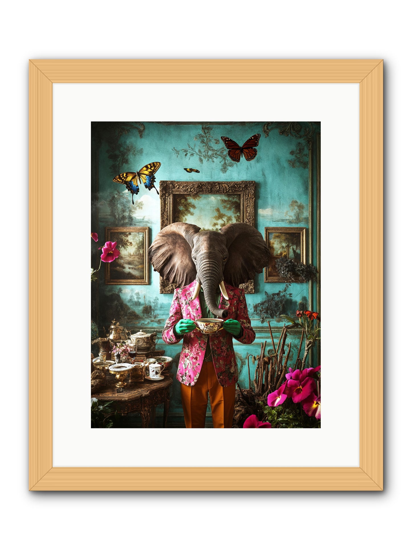 Earth Dreams DeeperRez -- Framed Print - Natural 12x16