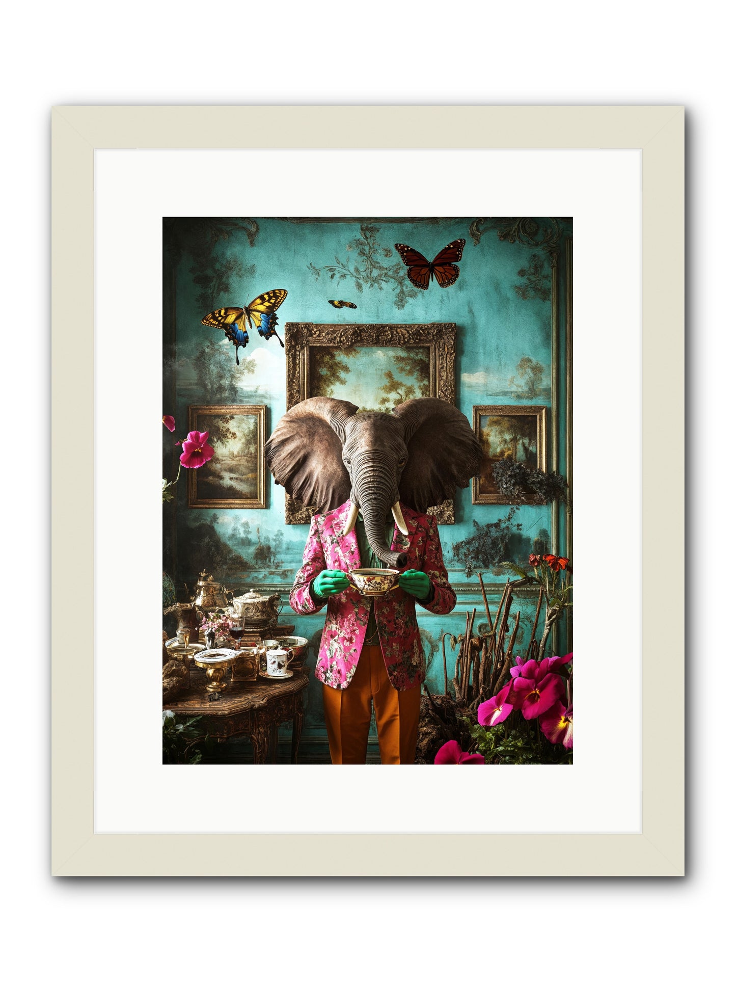 Earth Dreams DeeperRez -- Framed Print - White 12x16