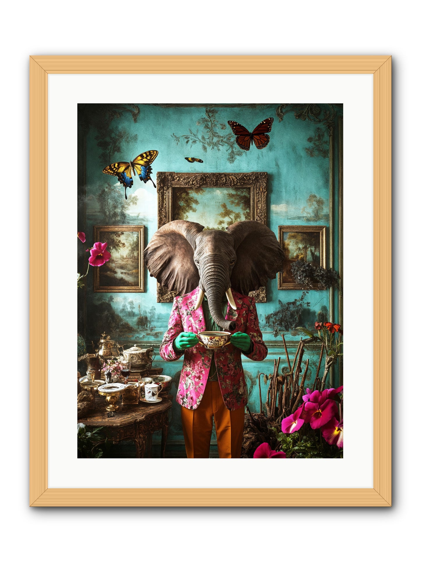 Earth Dreams DeeperRez -- Framed Print - Natural 18x24