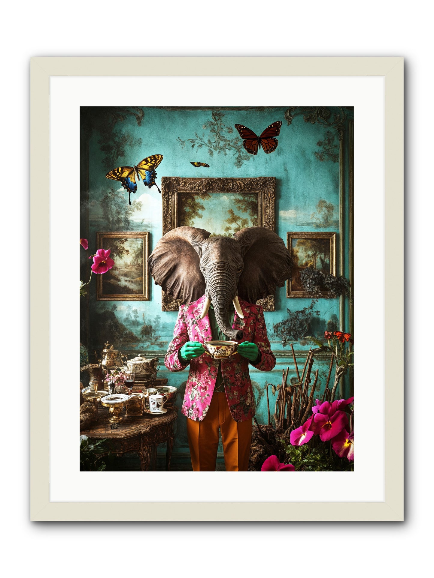Earth Dreams DeeperRez -- Framed Print - White 18x24