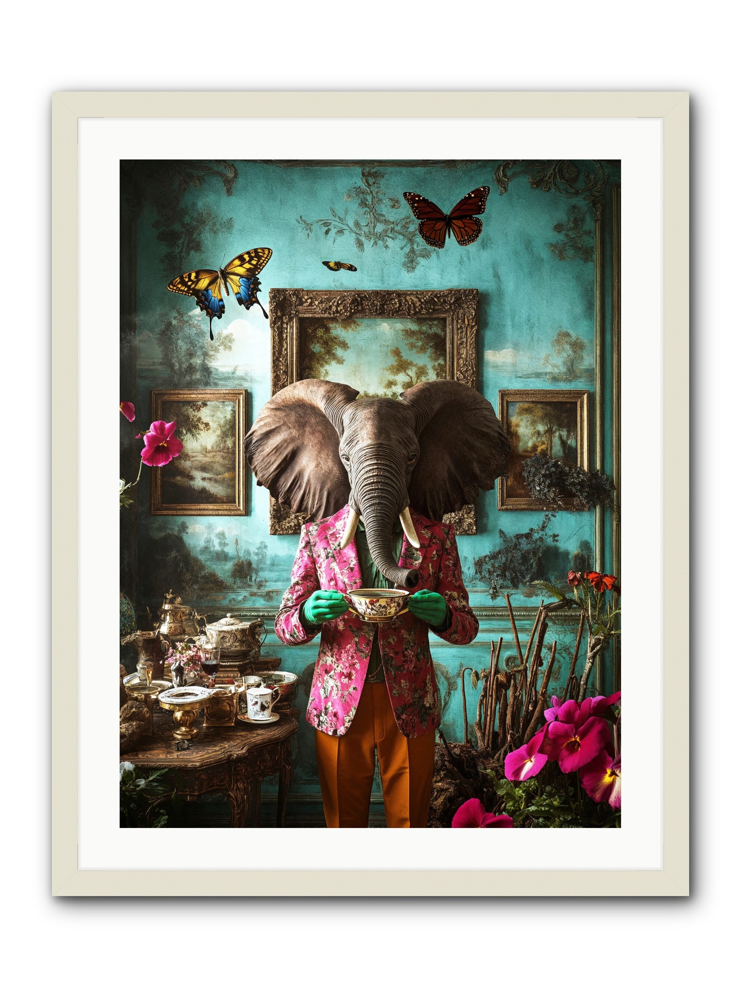 Earth Dreams DeeperRez -- Framed Print - White 24x32
