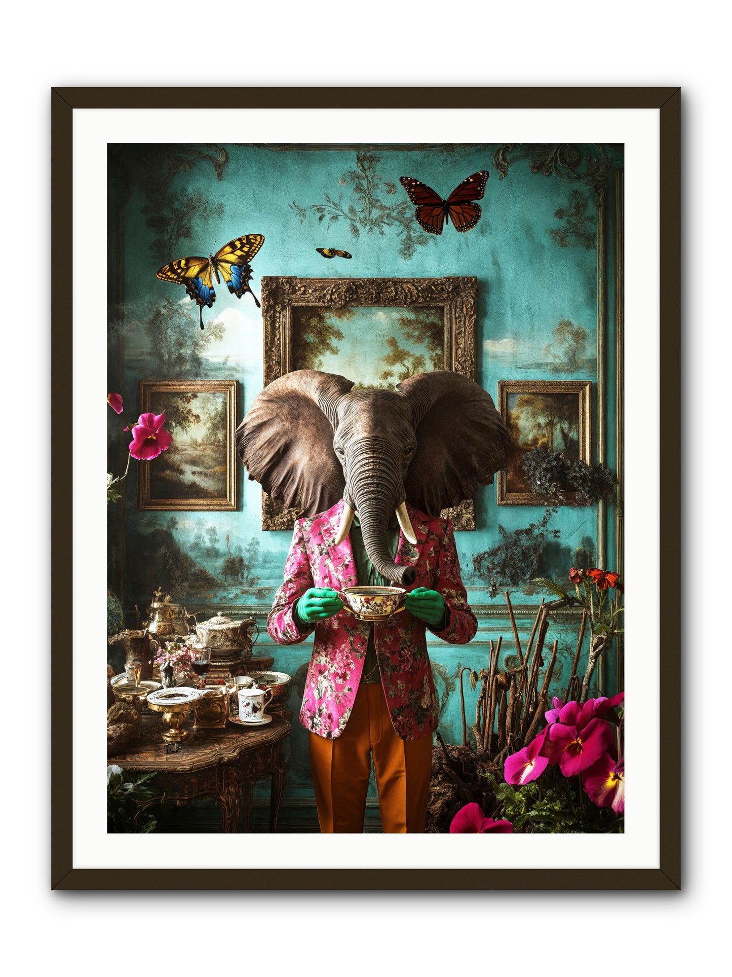 Earth Dreams DeeperRez -- Framed Print - Black 30x40