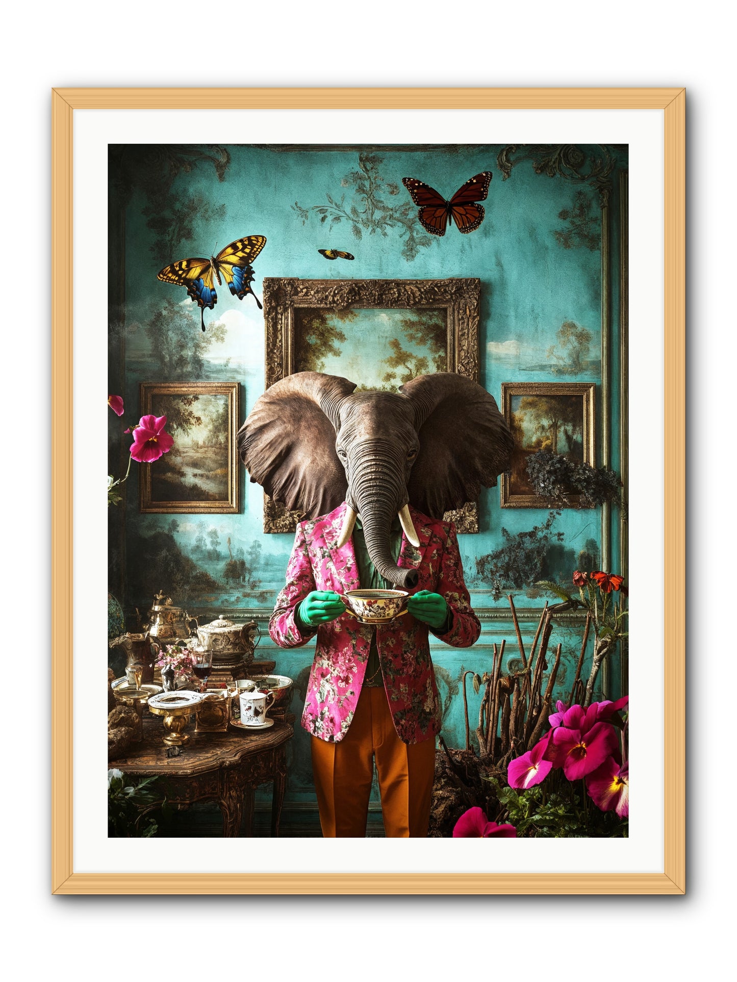 Earth Dreams DeeperRez -- Framed Print - Natural 30x40