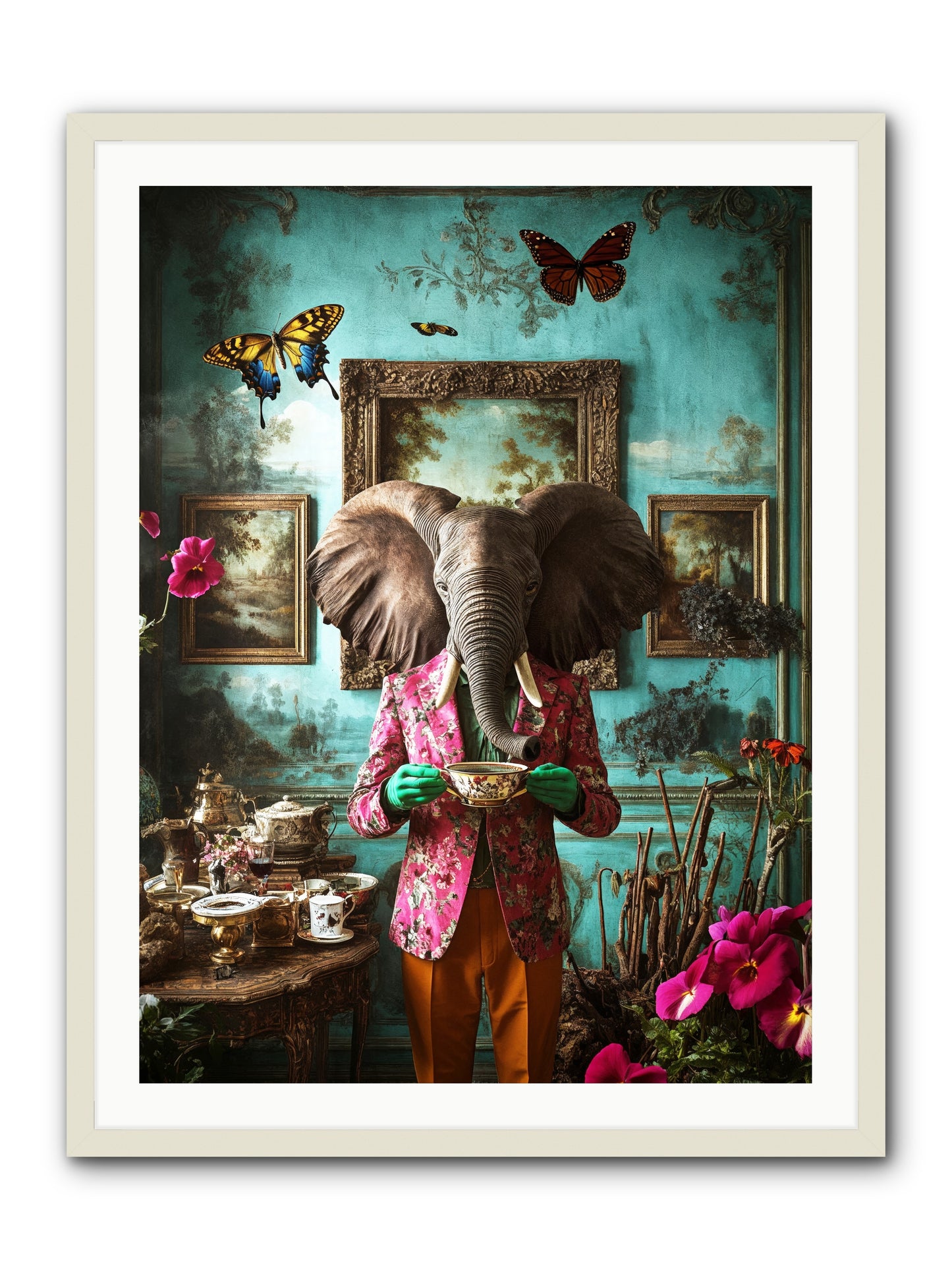 Earth Dreams DeeperRez -- Framed Print - White 30x40