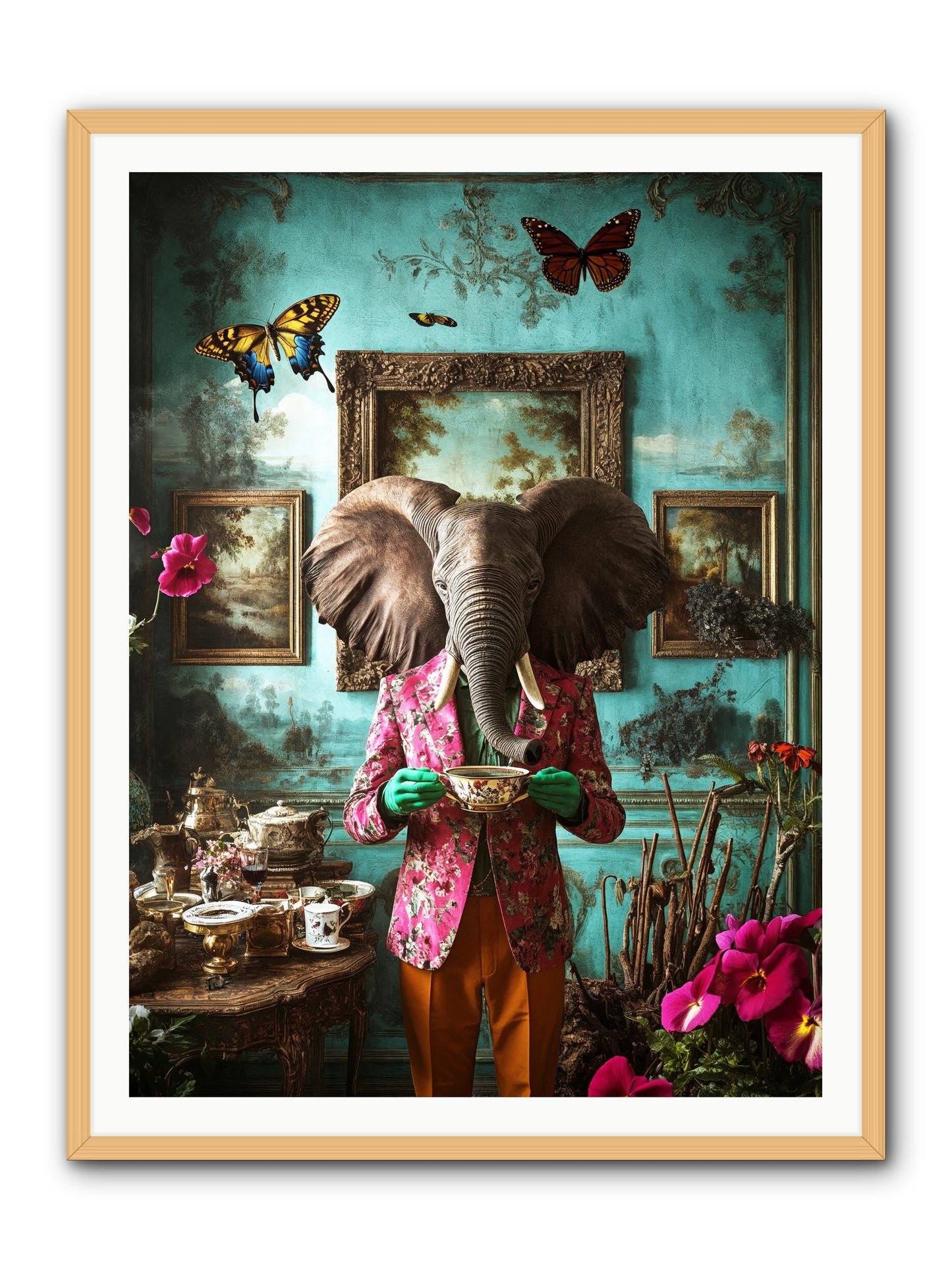 Earth Dreams DeeperRez -- Framed Print - Natural 36x48