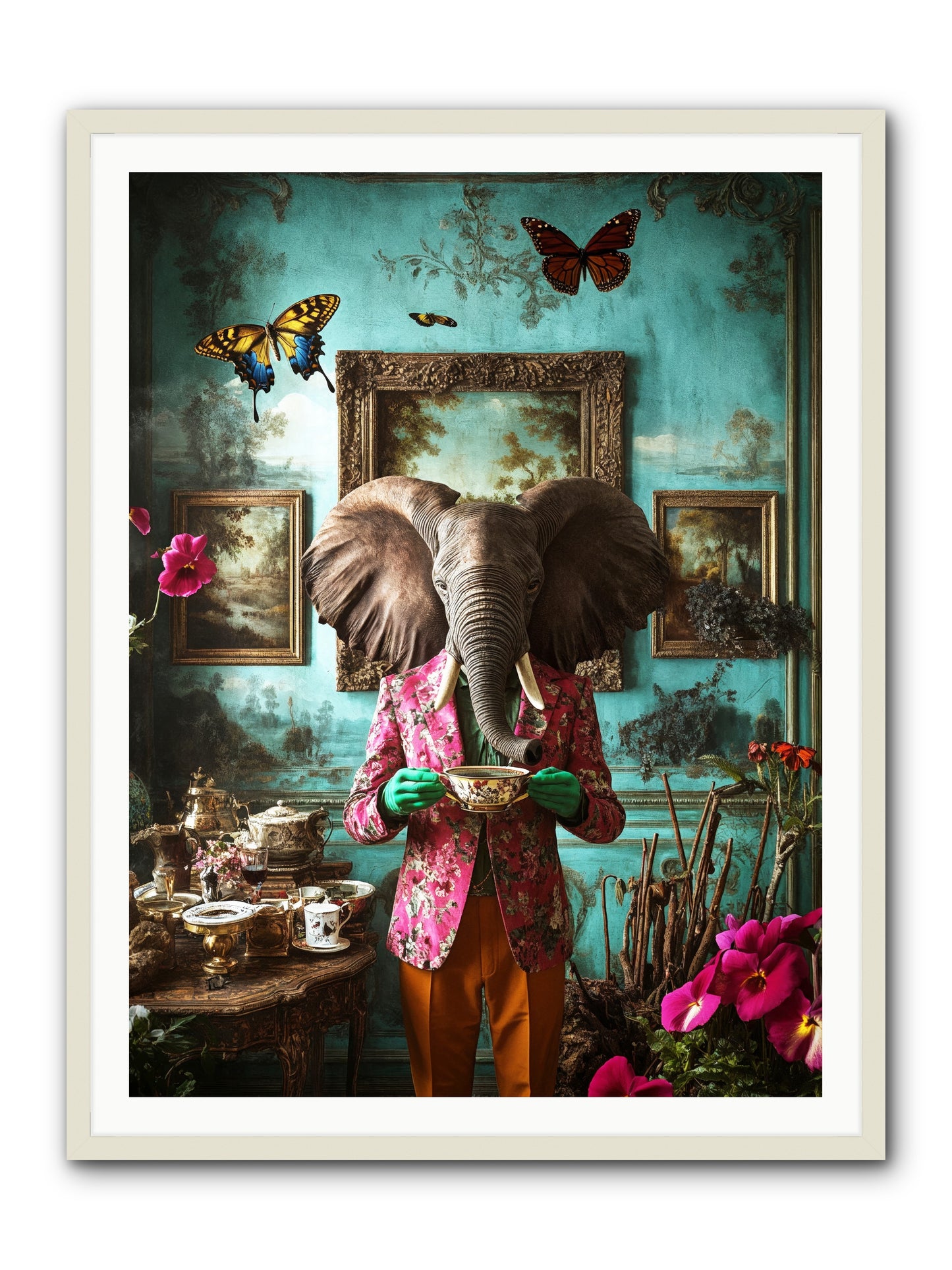 Earth Dreams DeeperRez -- Framed Print - White 36x48