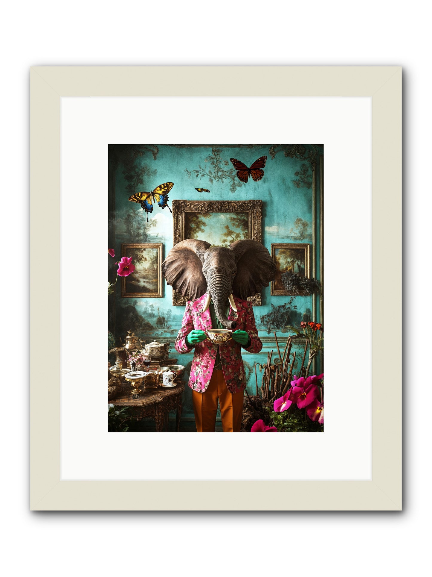 Earth Dreams DeeperRez -- Framed Print - White 9x12