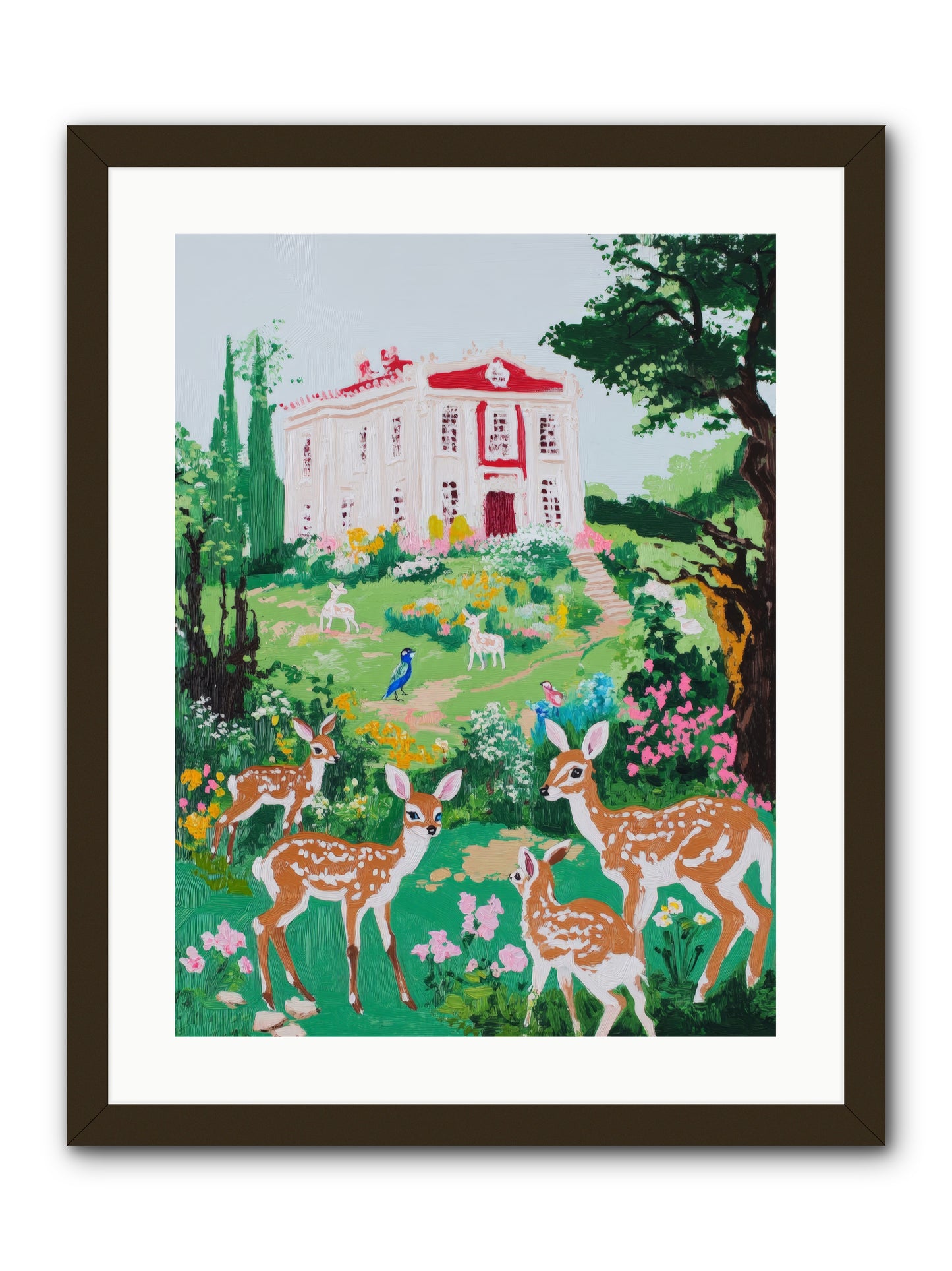 Earth woke singingRez2 -- Framed Print - Black 18x24