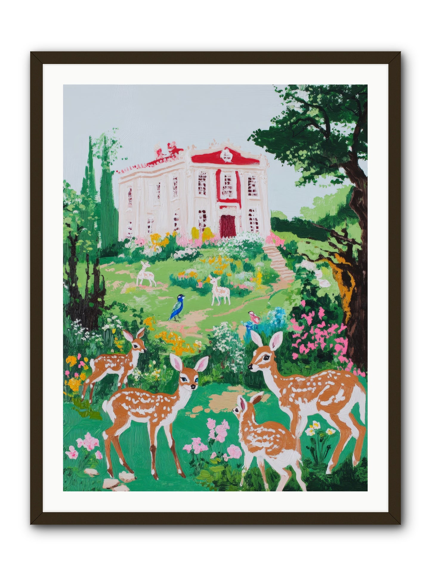 Earth woke singingRez2 -- Framed Print - Black 30x40