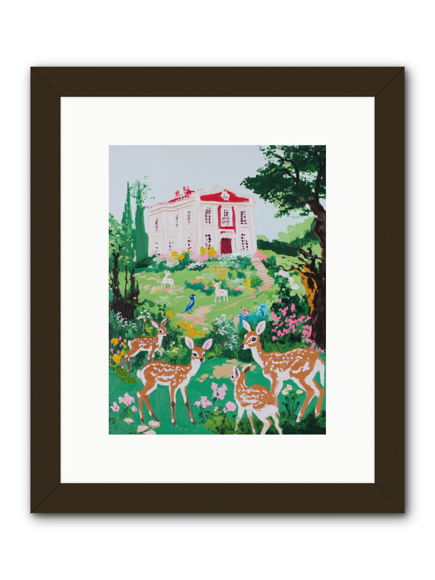 Earth woke singingRez2 -- Framed Print - Black 9x12