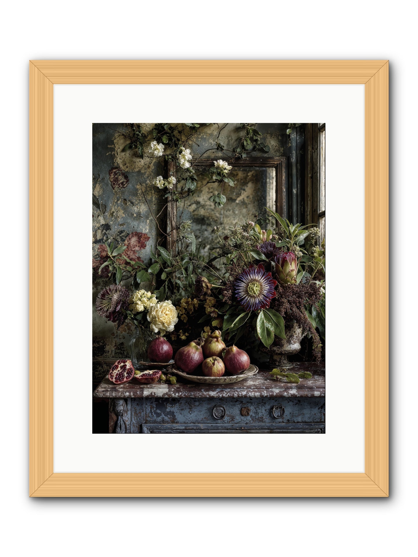 Earthgifted -- Framed Print - Natural 12x16