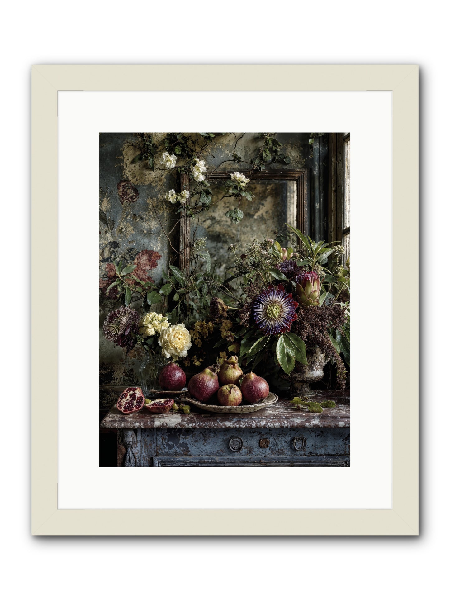 Earthgifted -- Framed Print - White 12x16