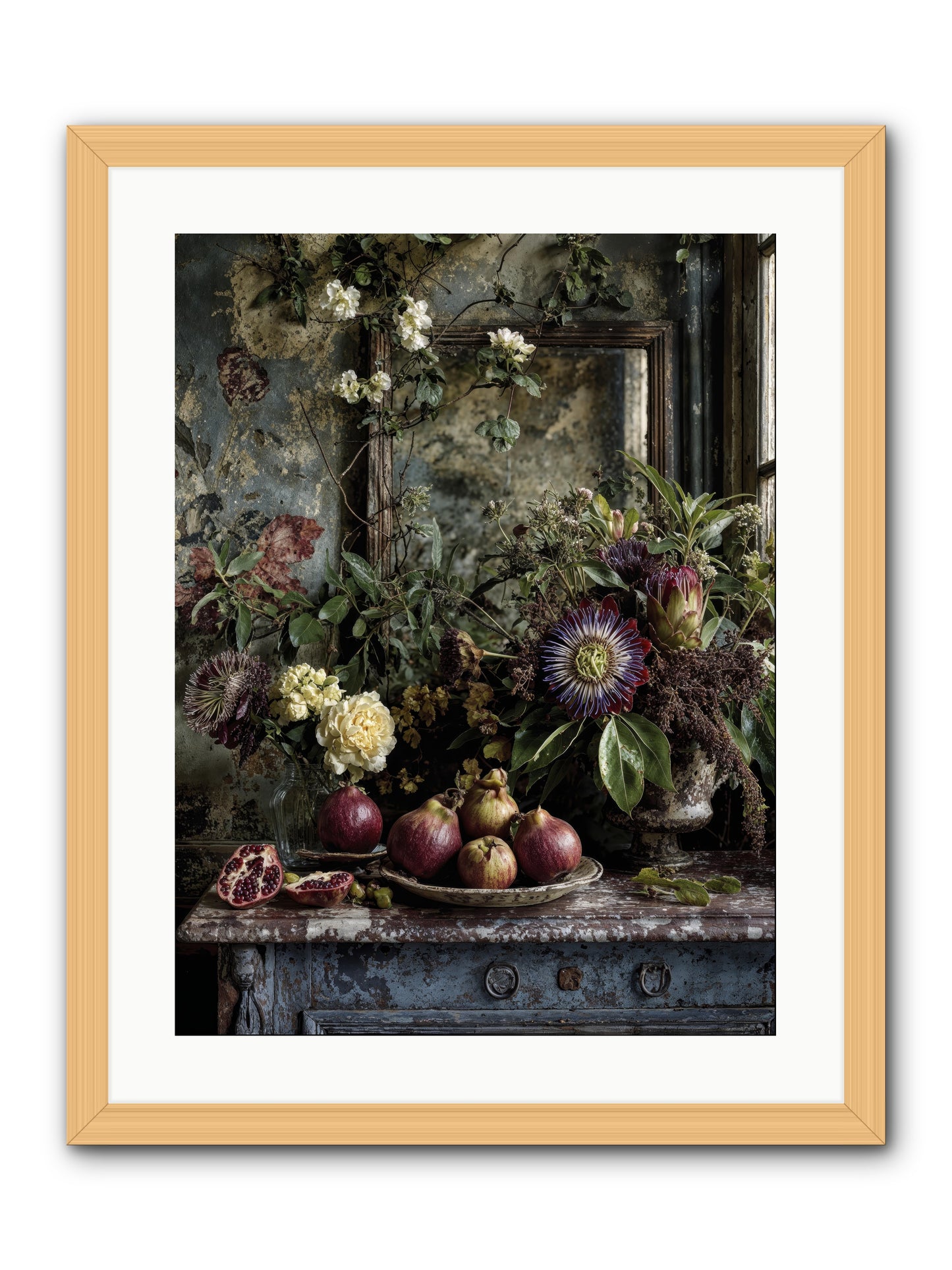Earthgifted -- Framed Print - Natural 18x24