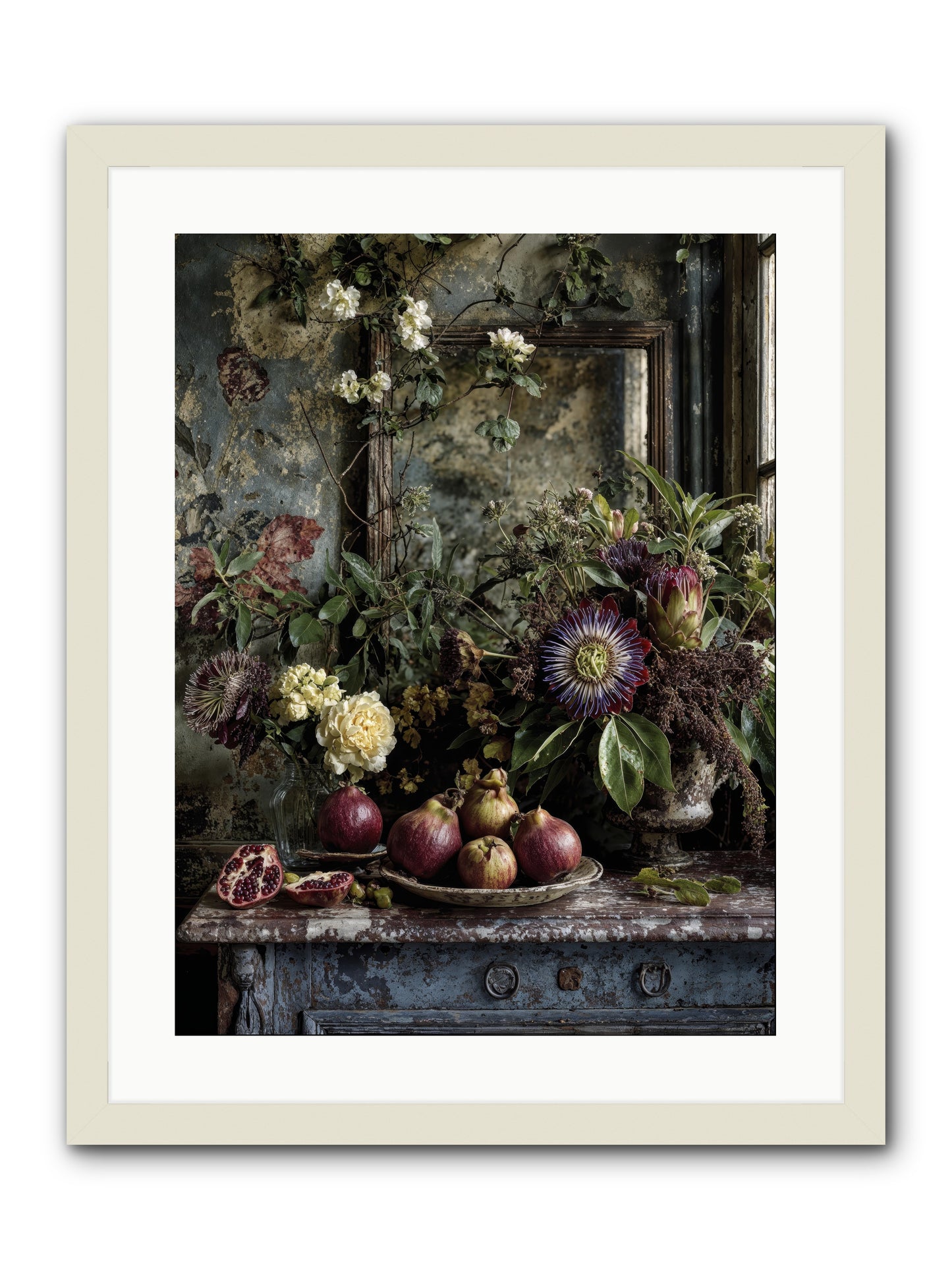 Earthgifted -- Framed Print - White 18x24