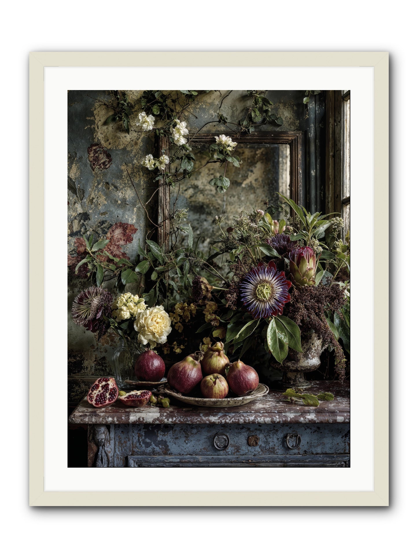 Earthgifted -- Framed Print - White 24x32