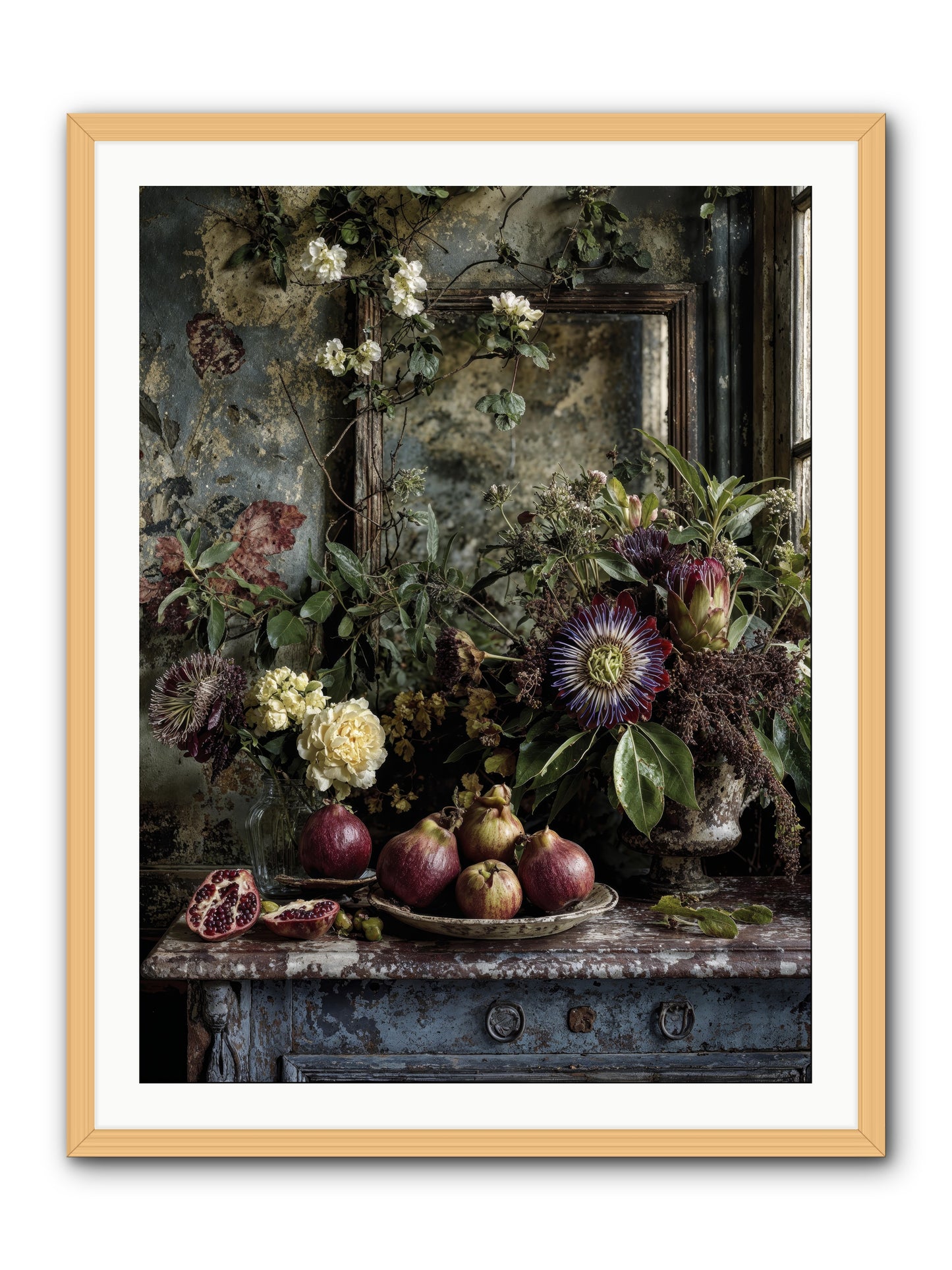 Earthgifted -- Framed Print - Natural 30x40