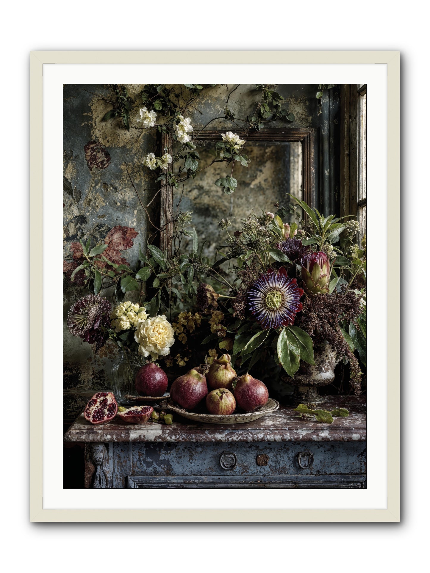 Earthgifted -- Framed Print - White 30x40
