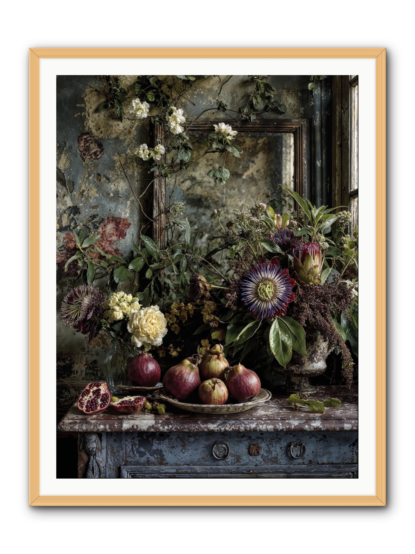 Earthgifted -- Framed Print - Natural 36x48
