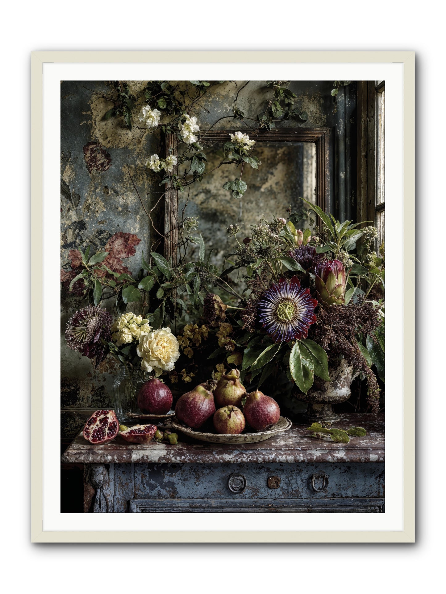Earthgifted -- Framed Print - White 36x48