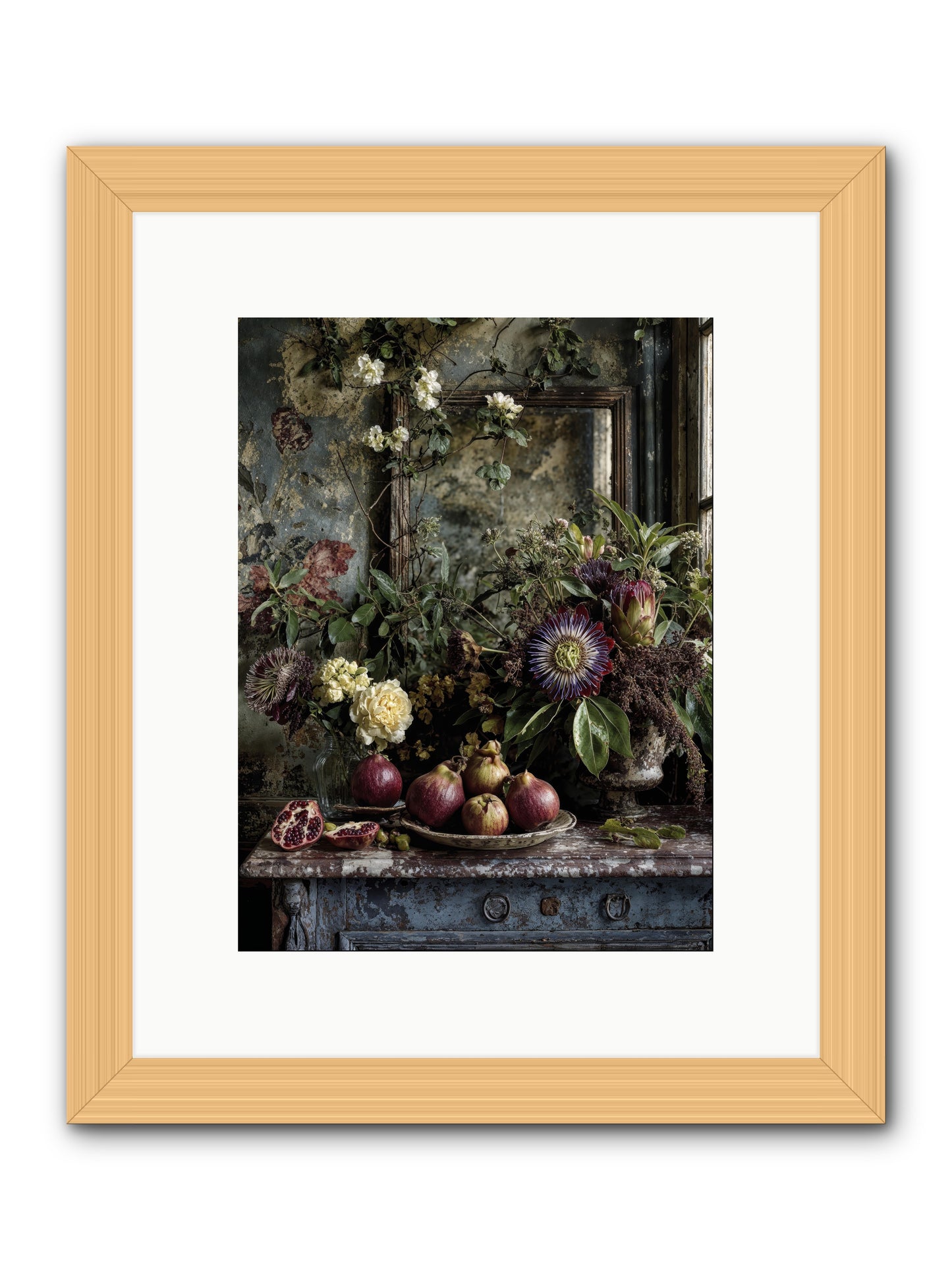 Earthgifted -- Framed Print - Natural 9x12