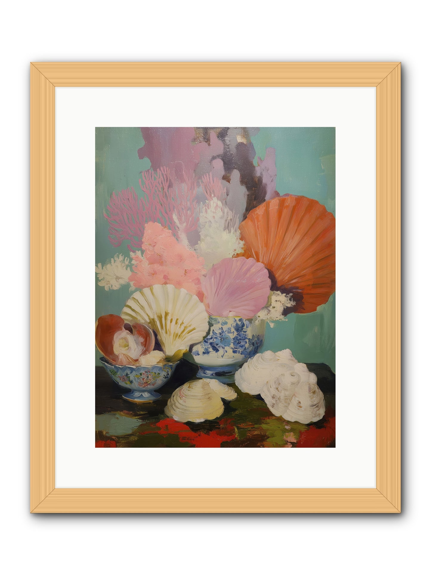 Earth's Treasures -- Framed Print - Natural 12x16