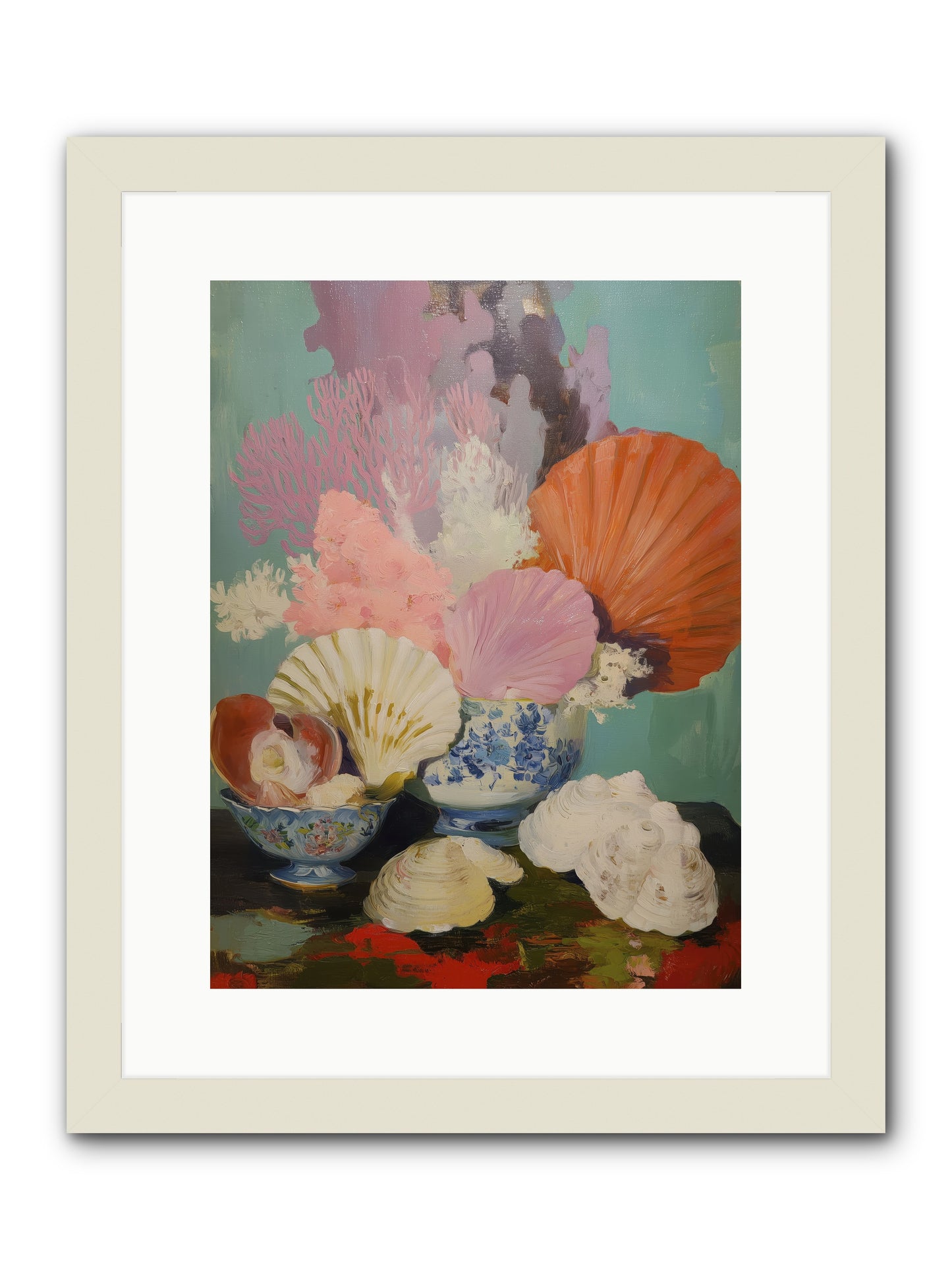Earth's Treasures -- Framed Print - White 12x16