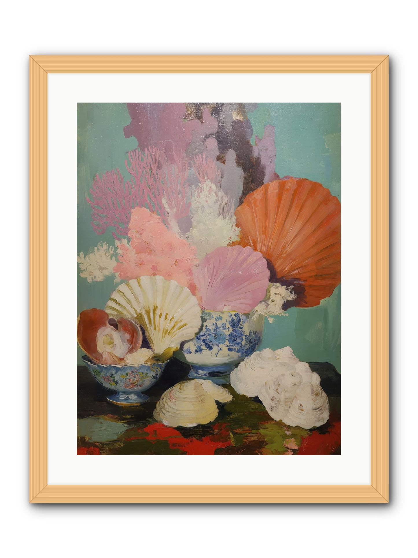 Earth's Treasures -- Framed Print - Natural 18x24