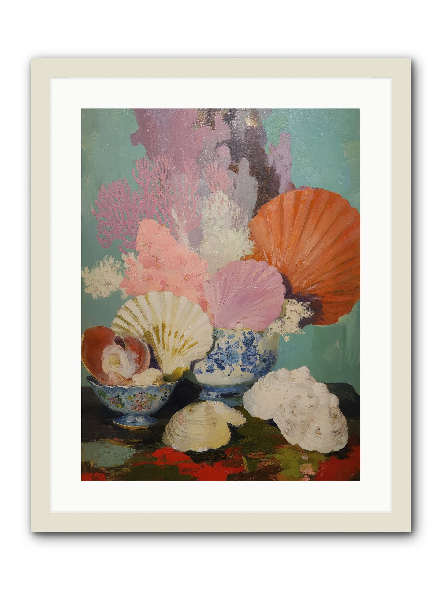 Earth's Treasures -- Framed Print - White 18x24