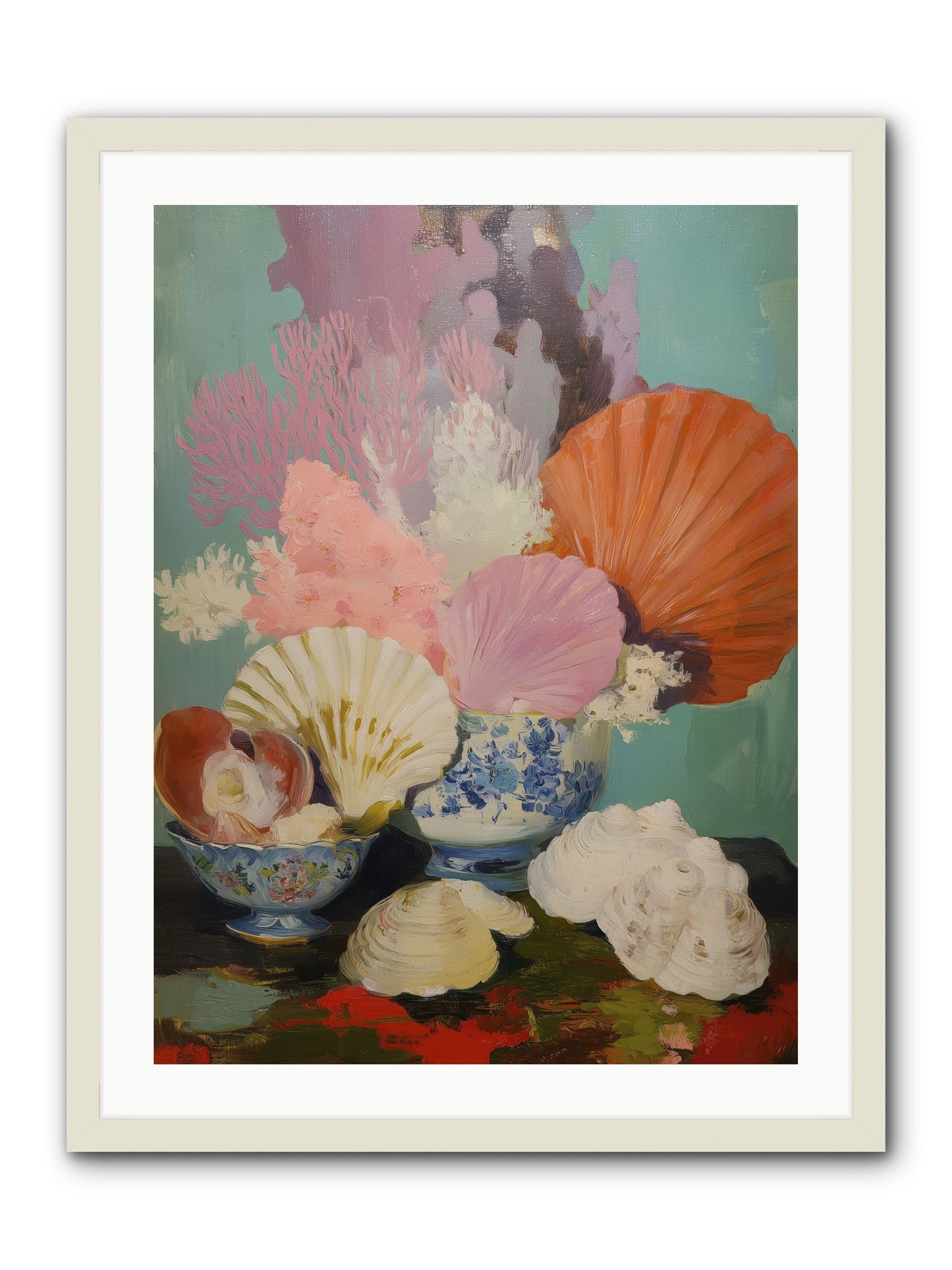Earth's Treasures -- Framed Print - White 24x32