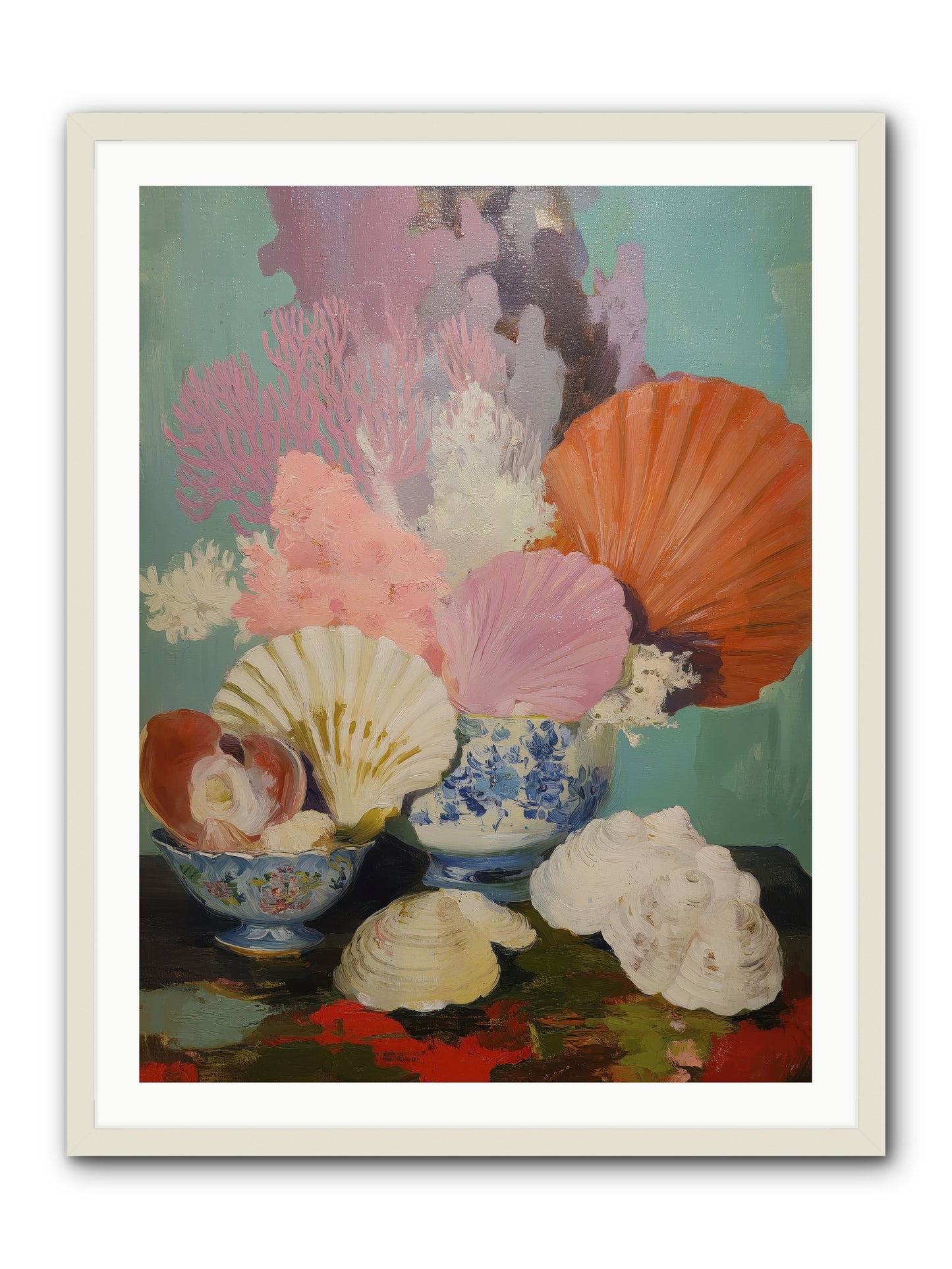 Earth's Treasures -- Framed Print - White 30x40