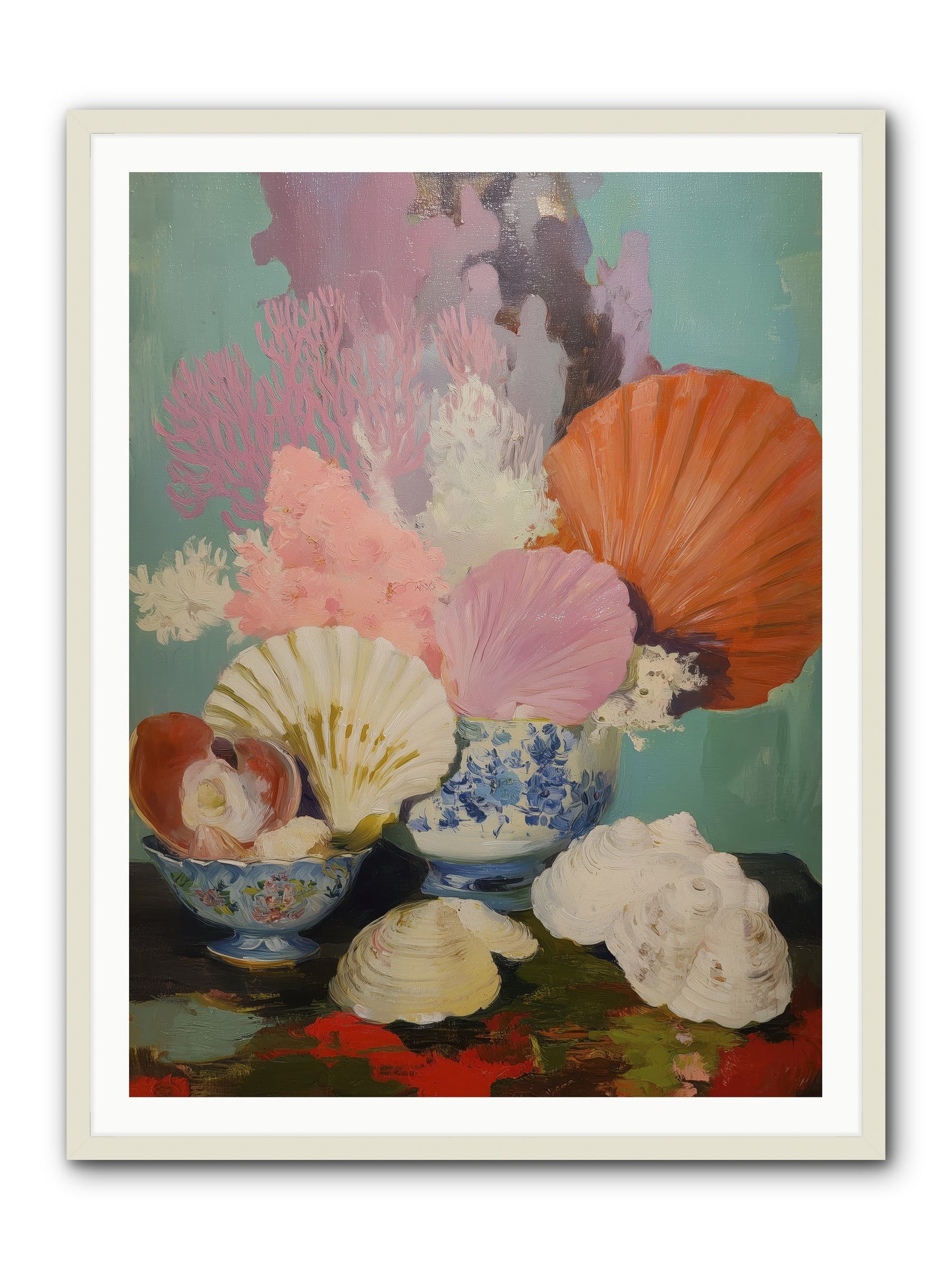 Earth's Treasures -- Framed Print - White 36x48