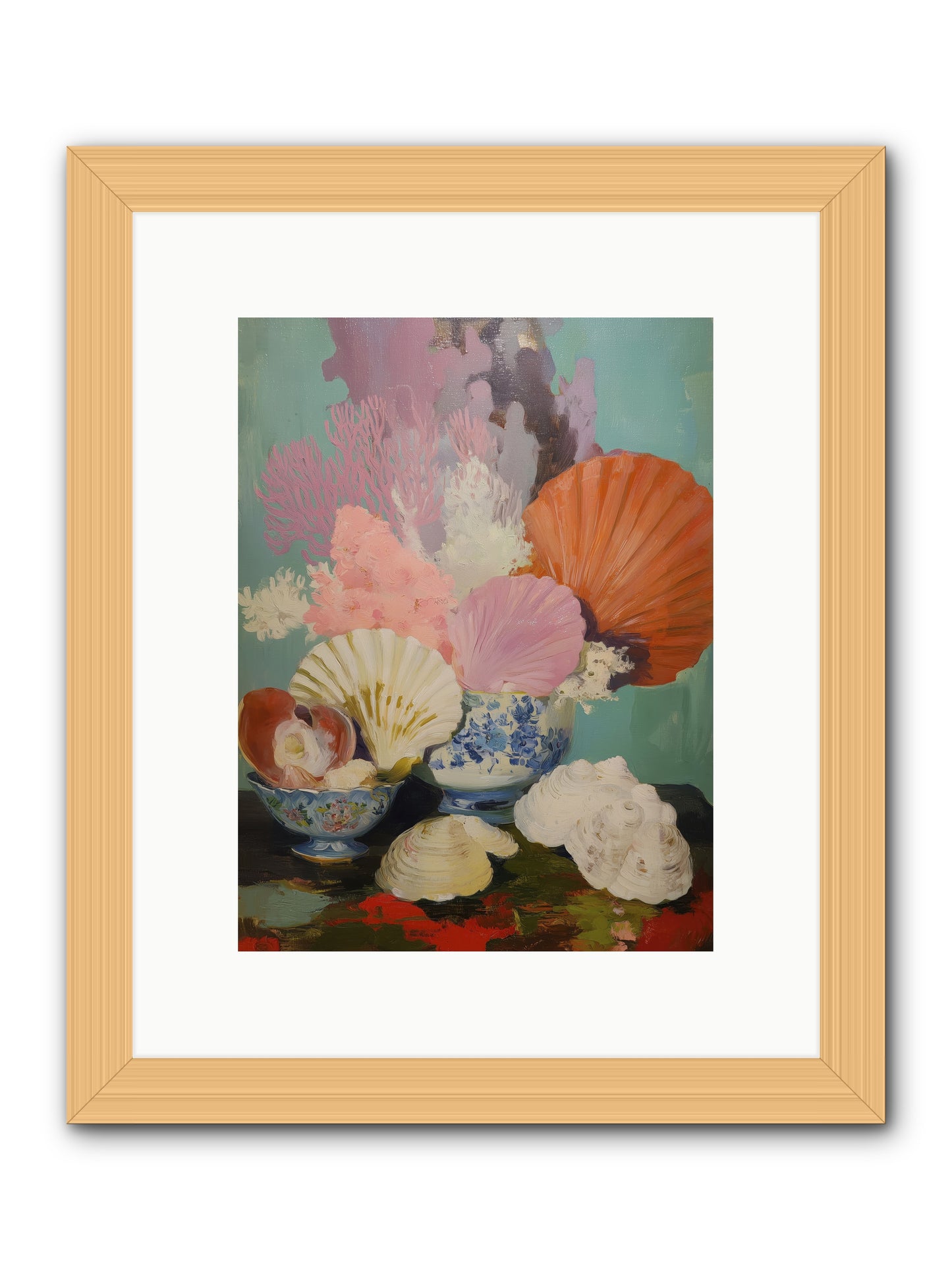 Earth's Treasures -- Framed Print - Natural 9x12