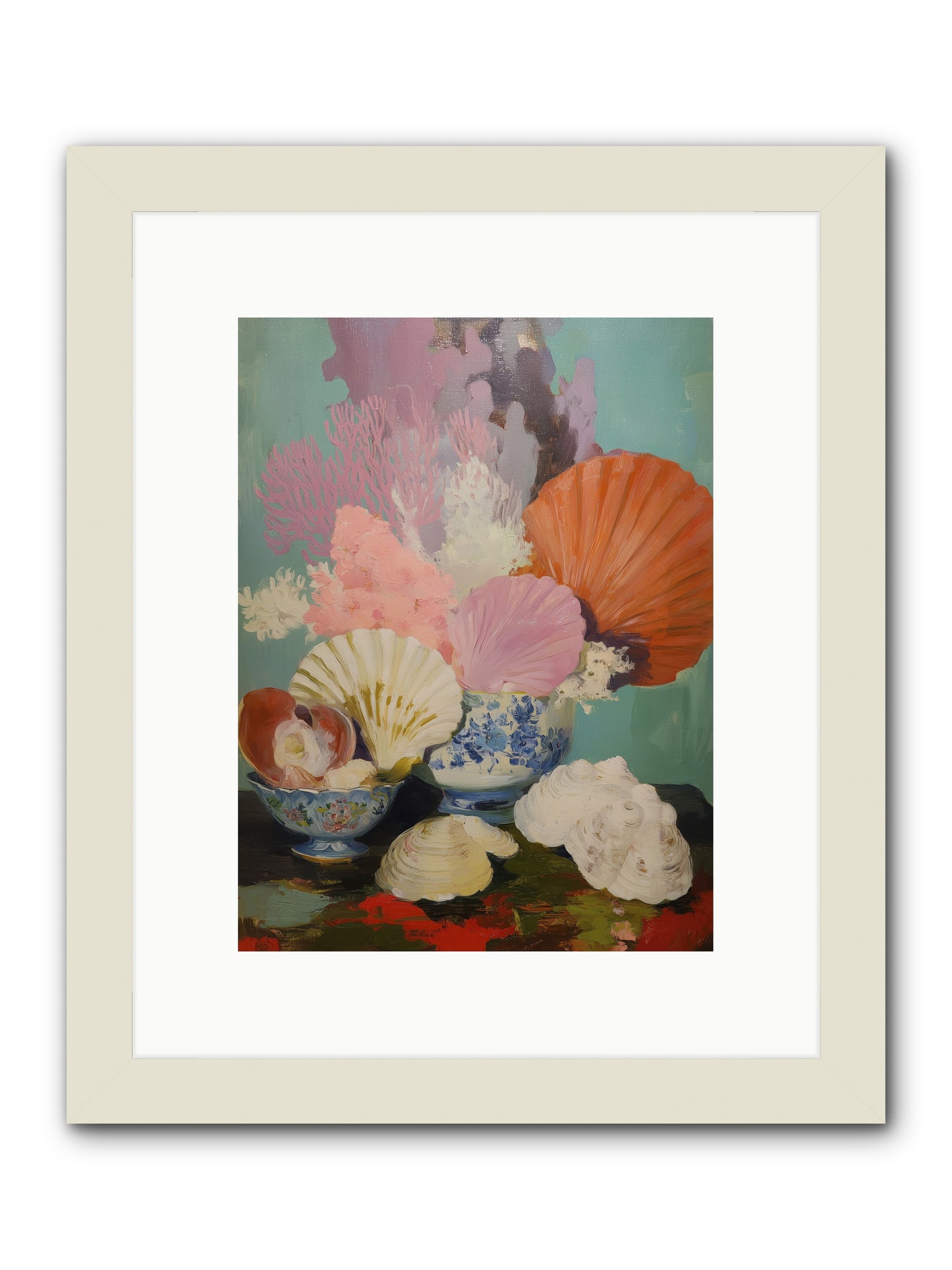 Earth's Treasures -- Framed Print - White 9x12