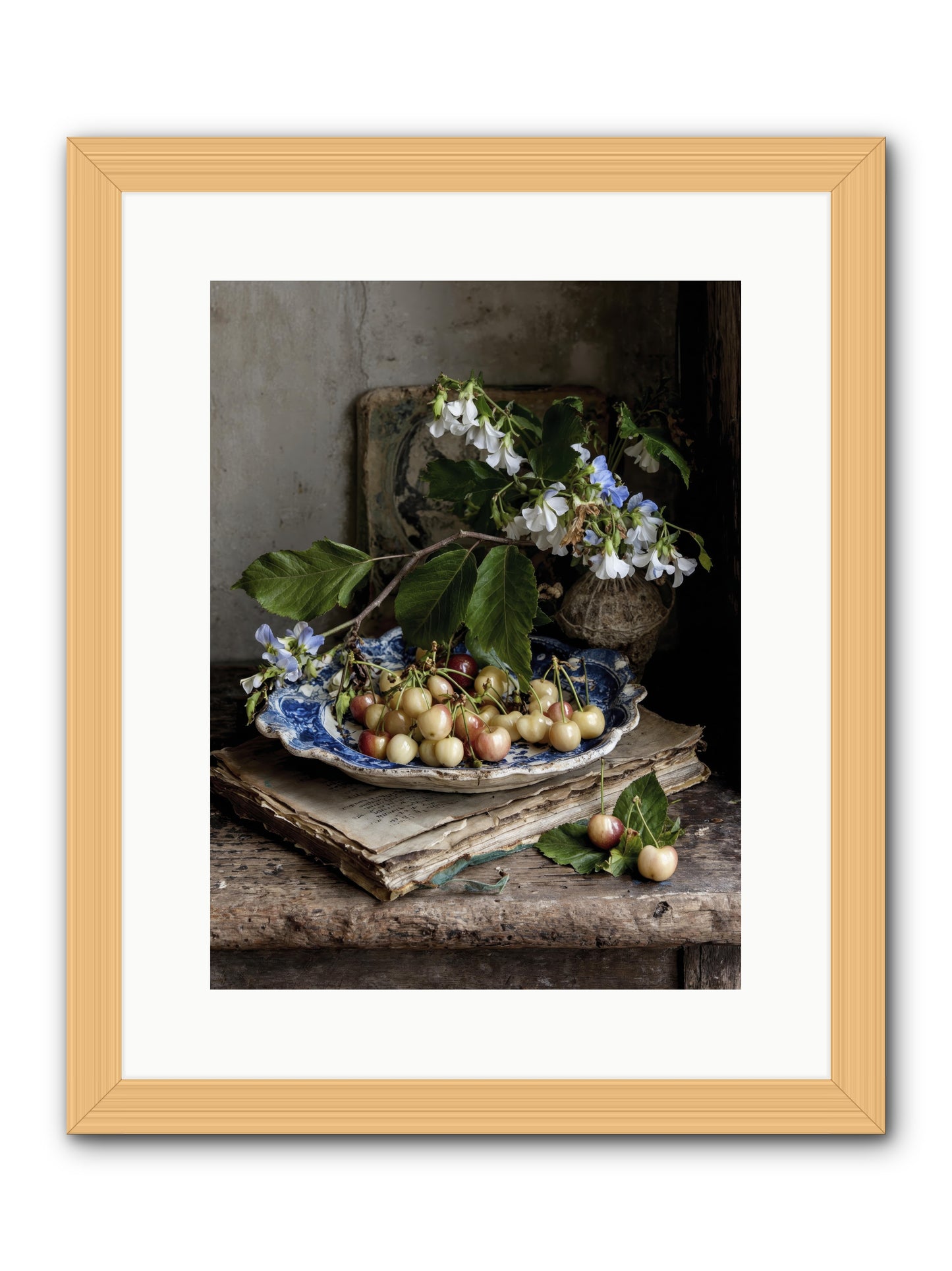 Easy sunday -- Framed Print - Natural 12x16
