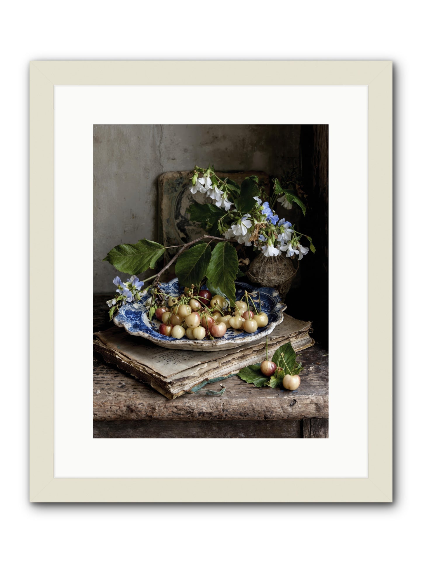 Easy sunday -- Framed Print - White 12x16