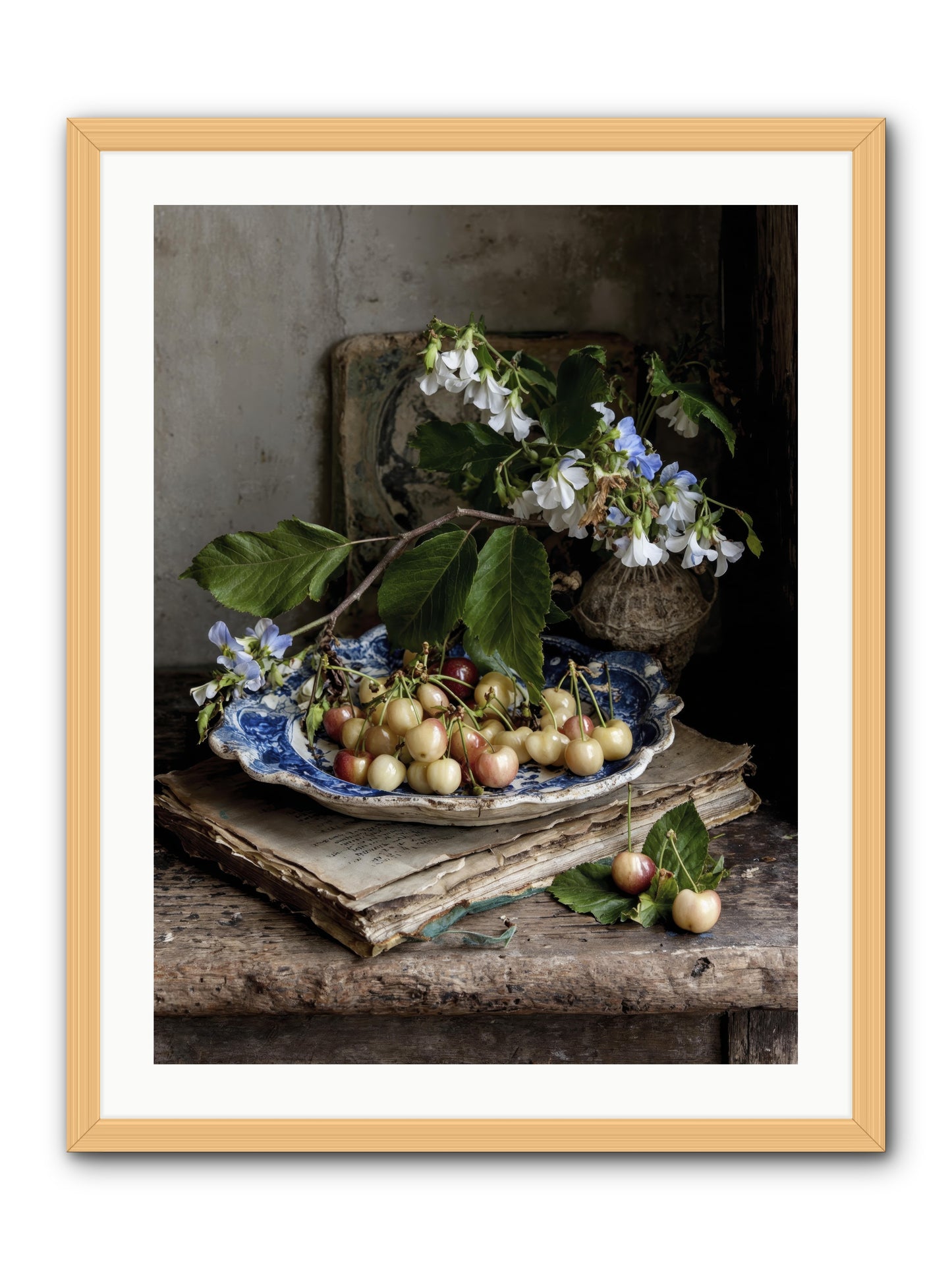 Easy sunday -- Framed Print - Natural 24x32