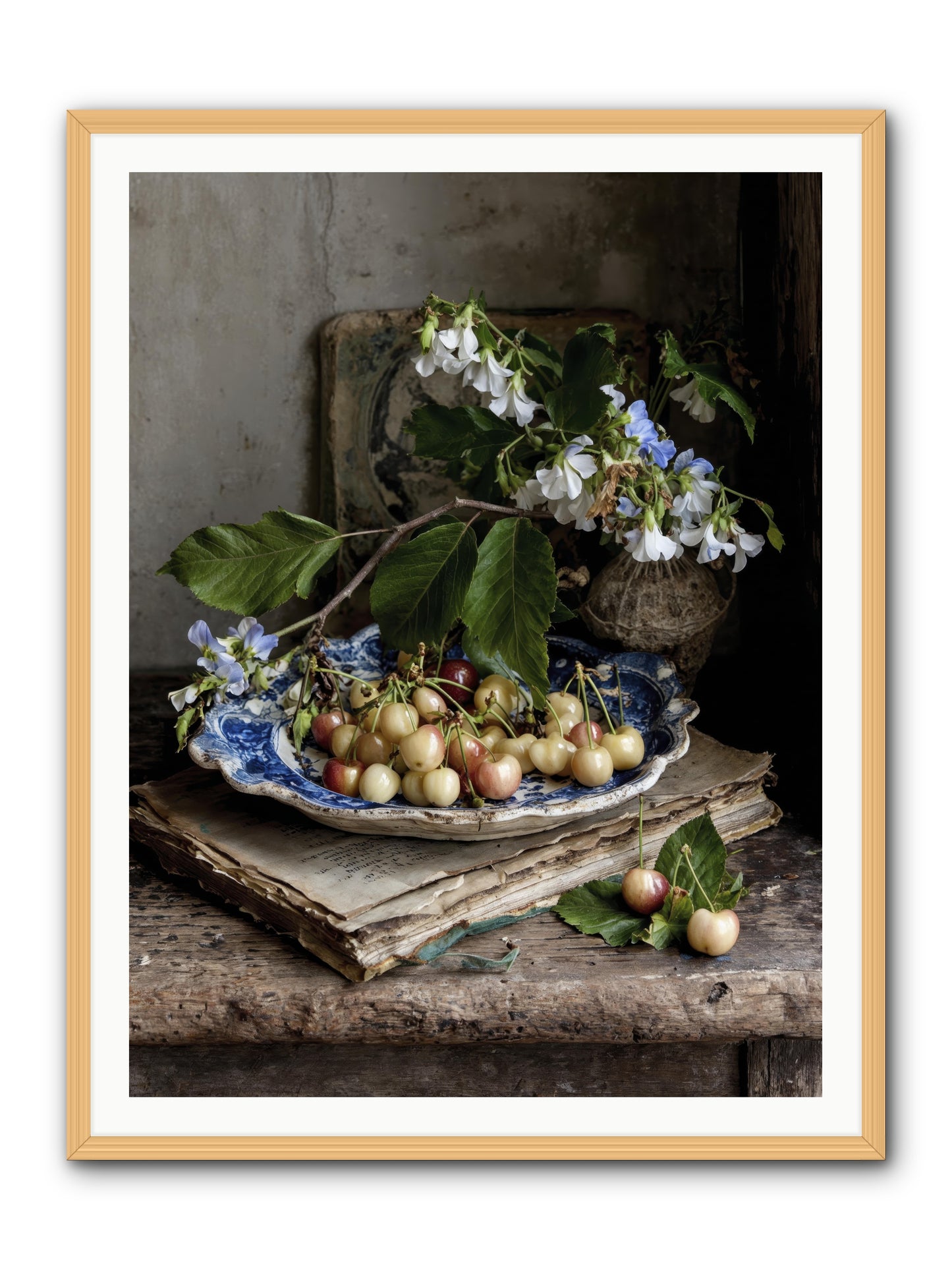 Easy sunday -- Framed Print - Natural 36x48
