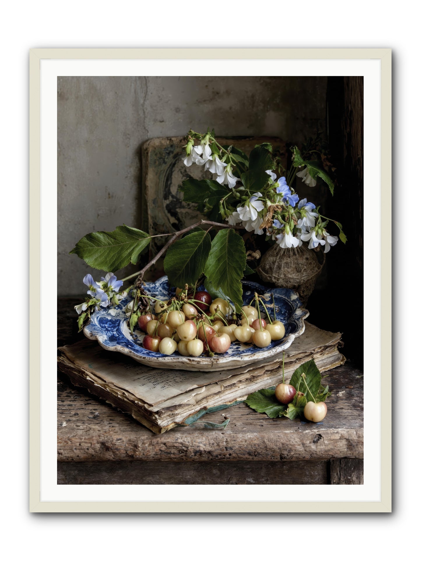 Easy sunday -- Framed Print - White 36x48