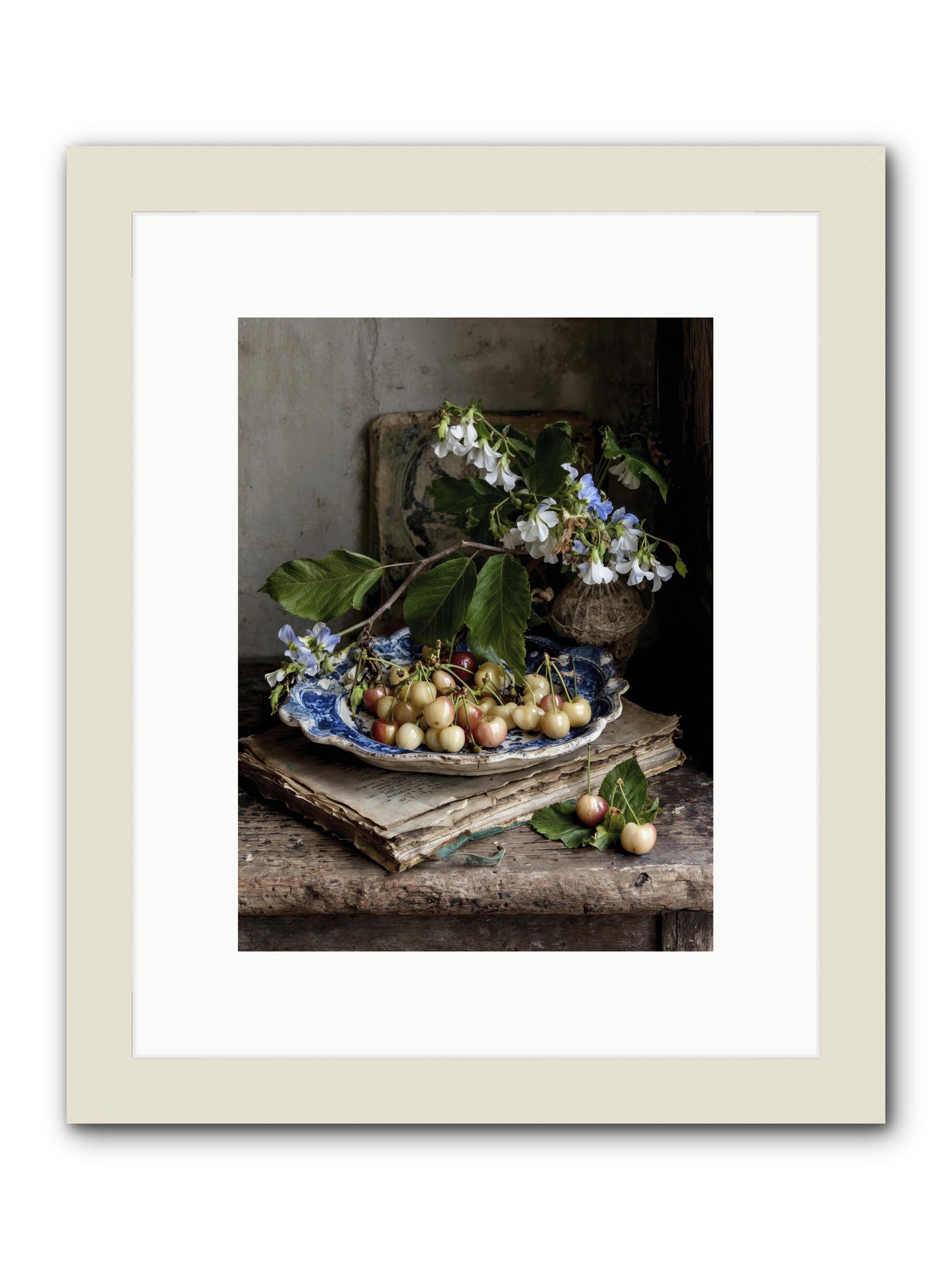 Easy sunday -- Framed Print - White 9x12