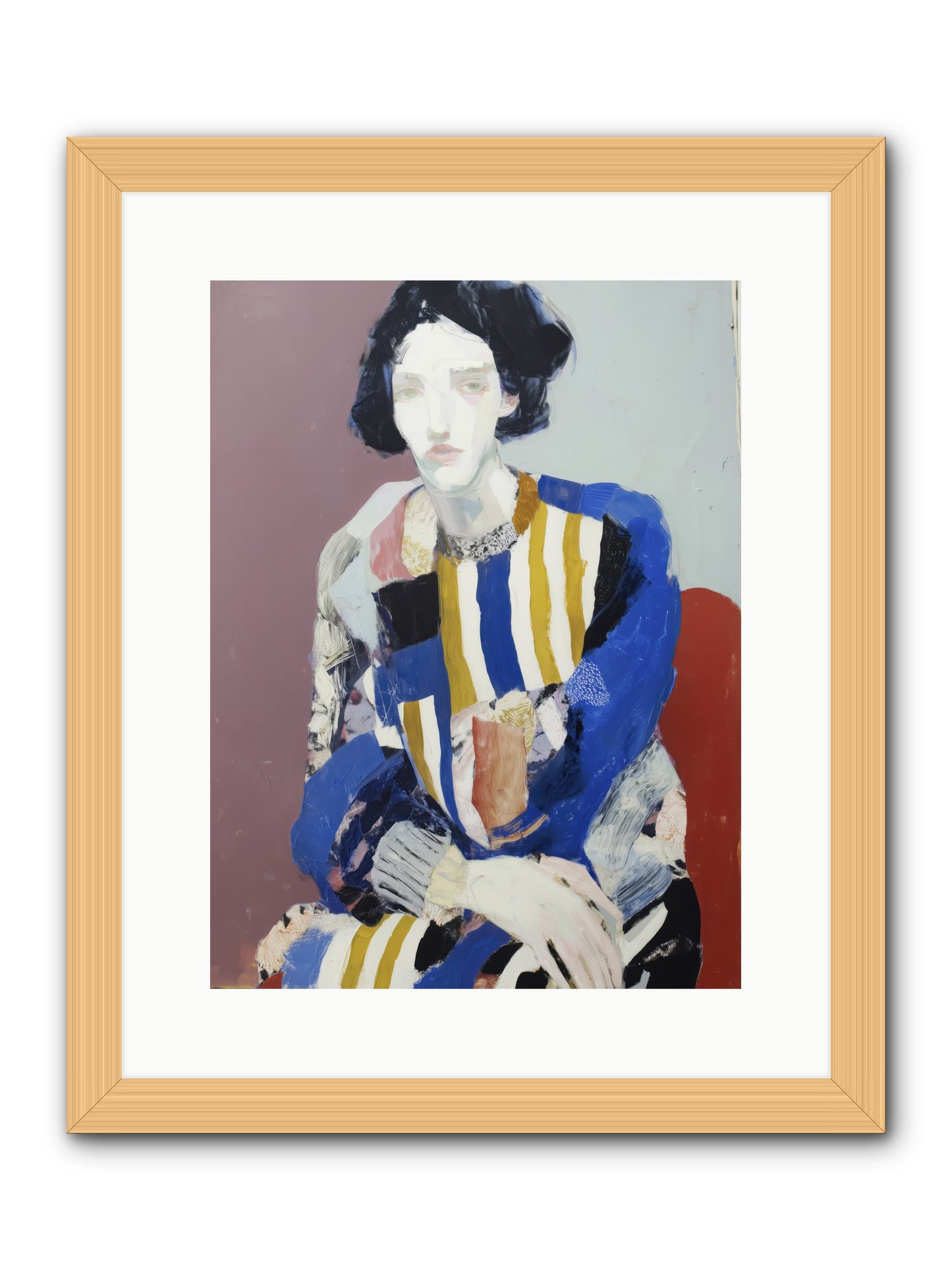 Ebonveil -- Framed Print - Natural 12x16