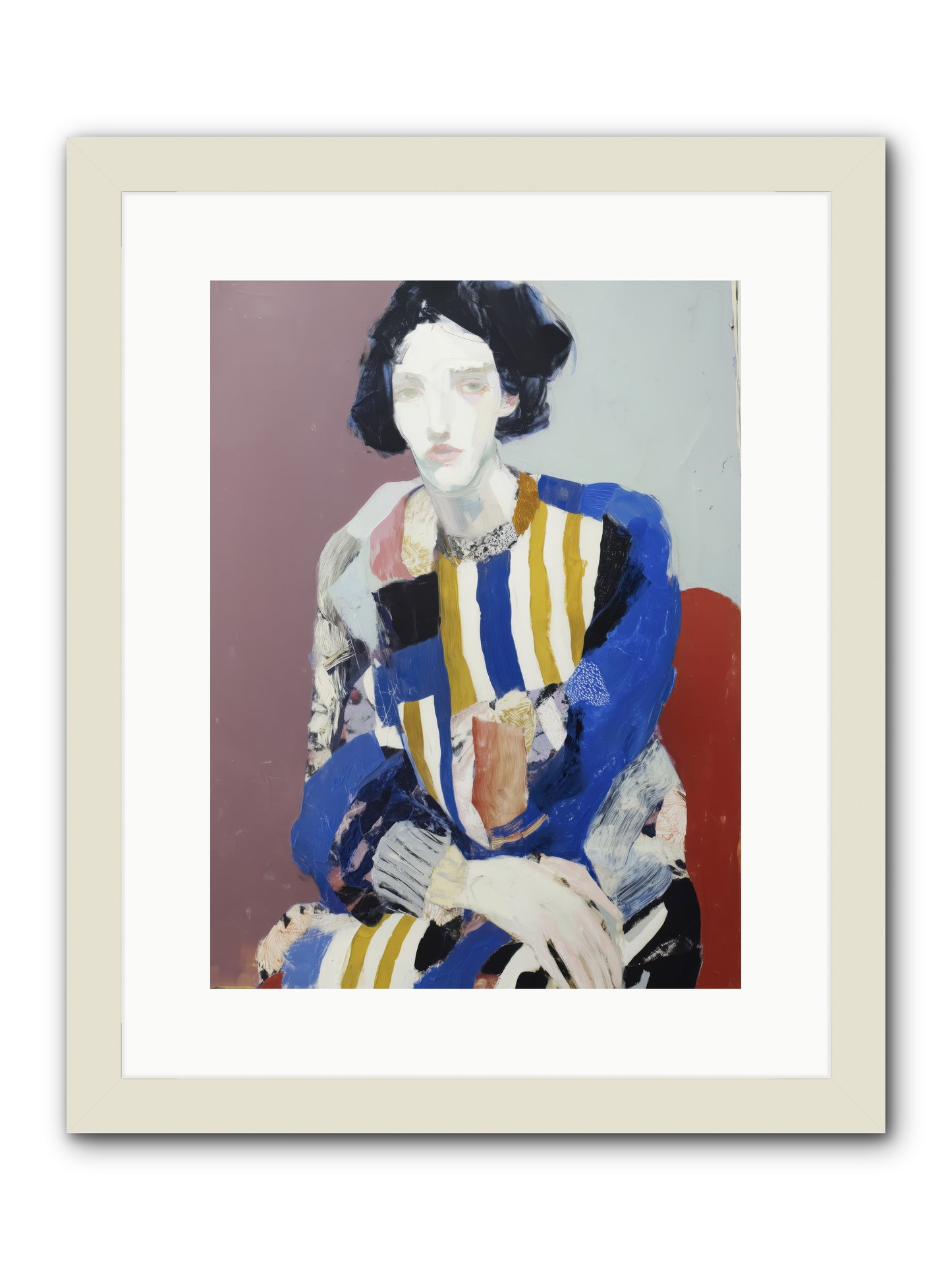 Ebonveil -- Framed Print - White 12x16
