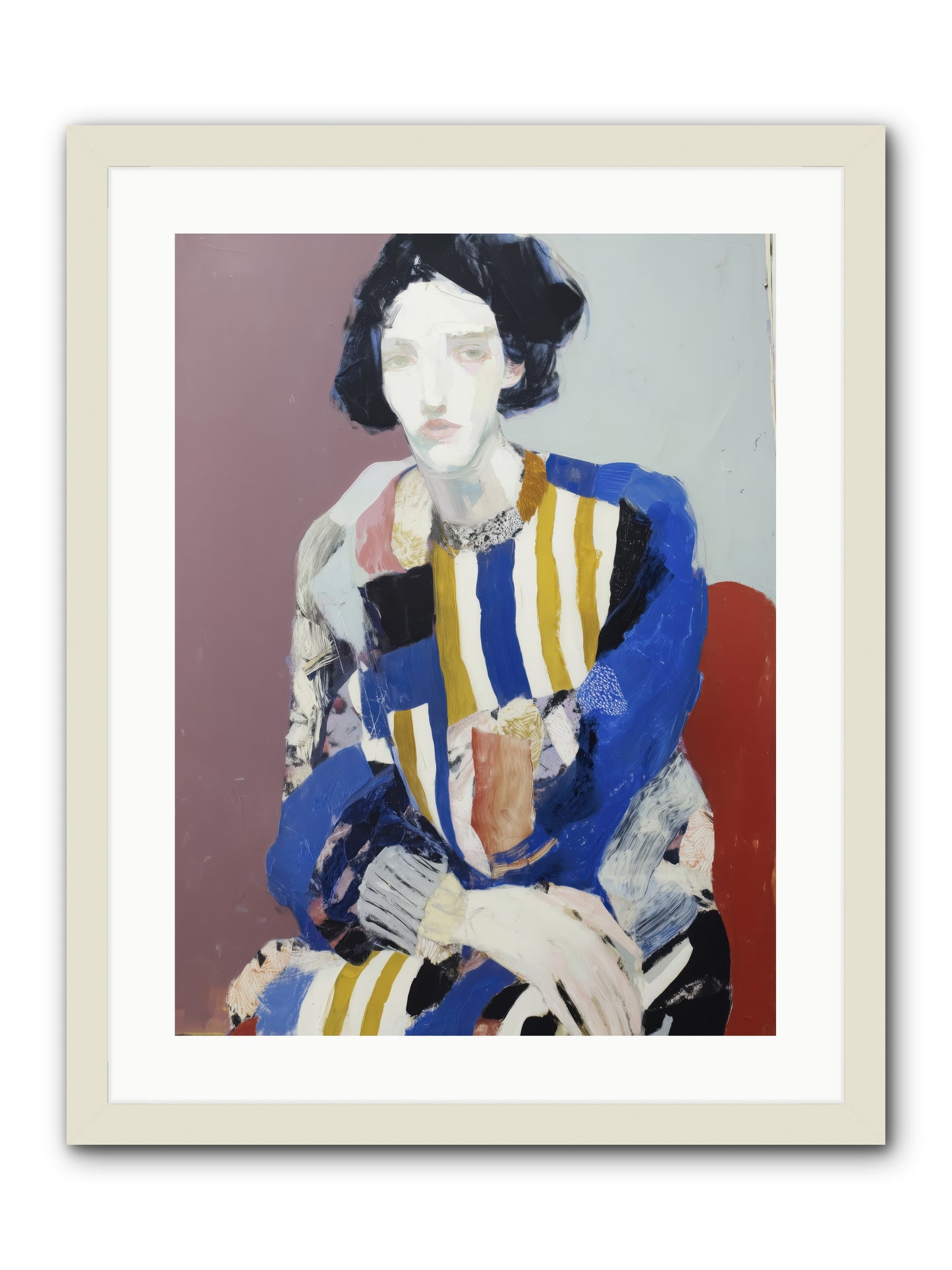 Ebonveil -- Framed Print - White 18x24