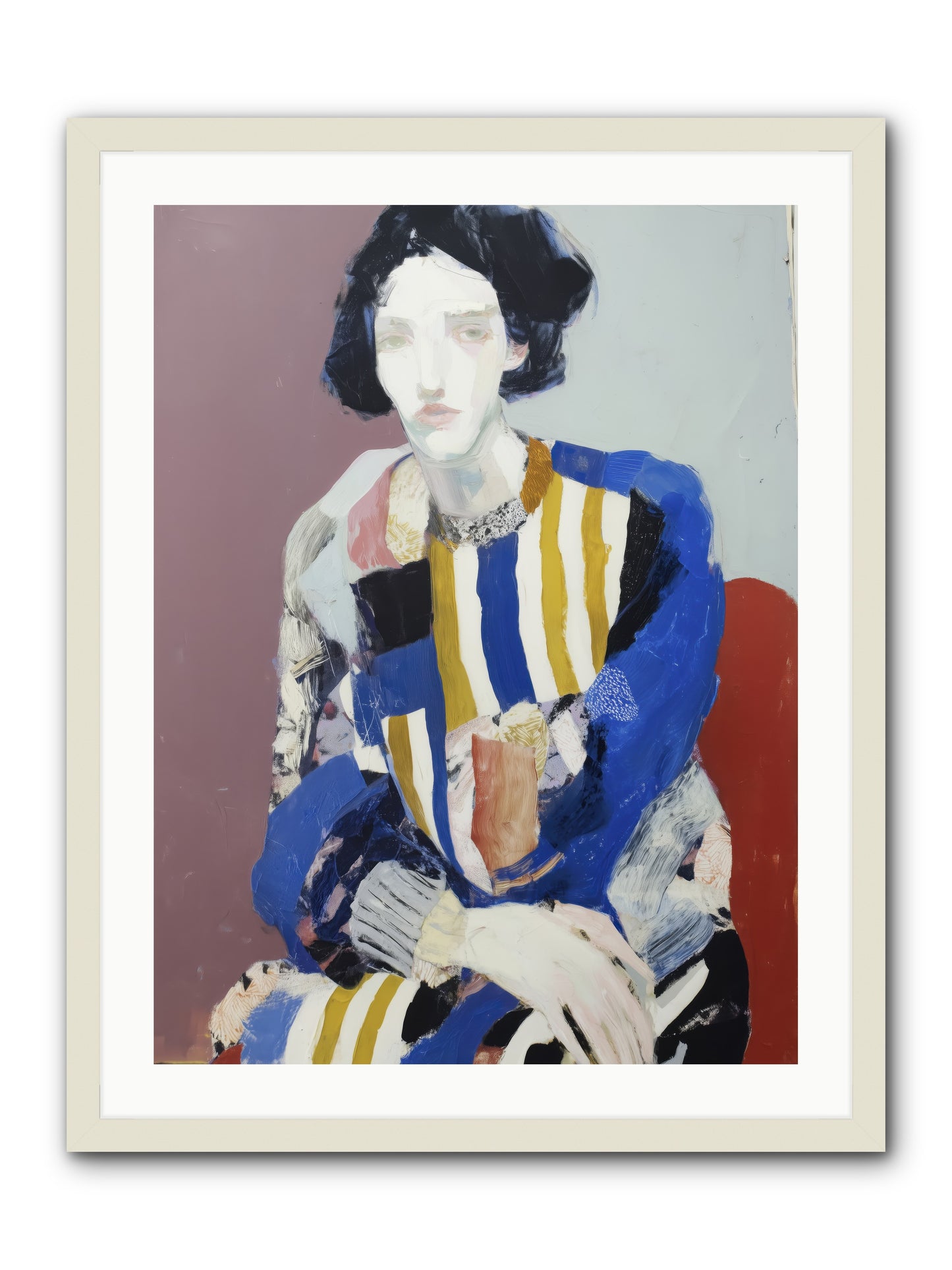 Ebonveil -- Framed Print - White 24x32