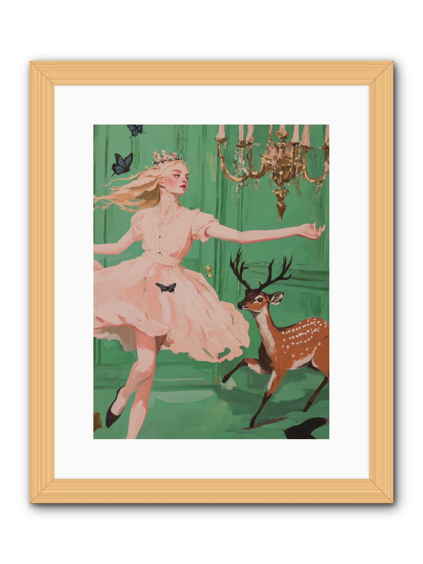 Echo Through TimeREZ -- Framed Print - Natural 12x16