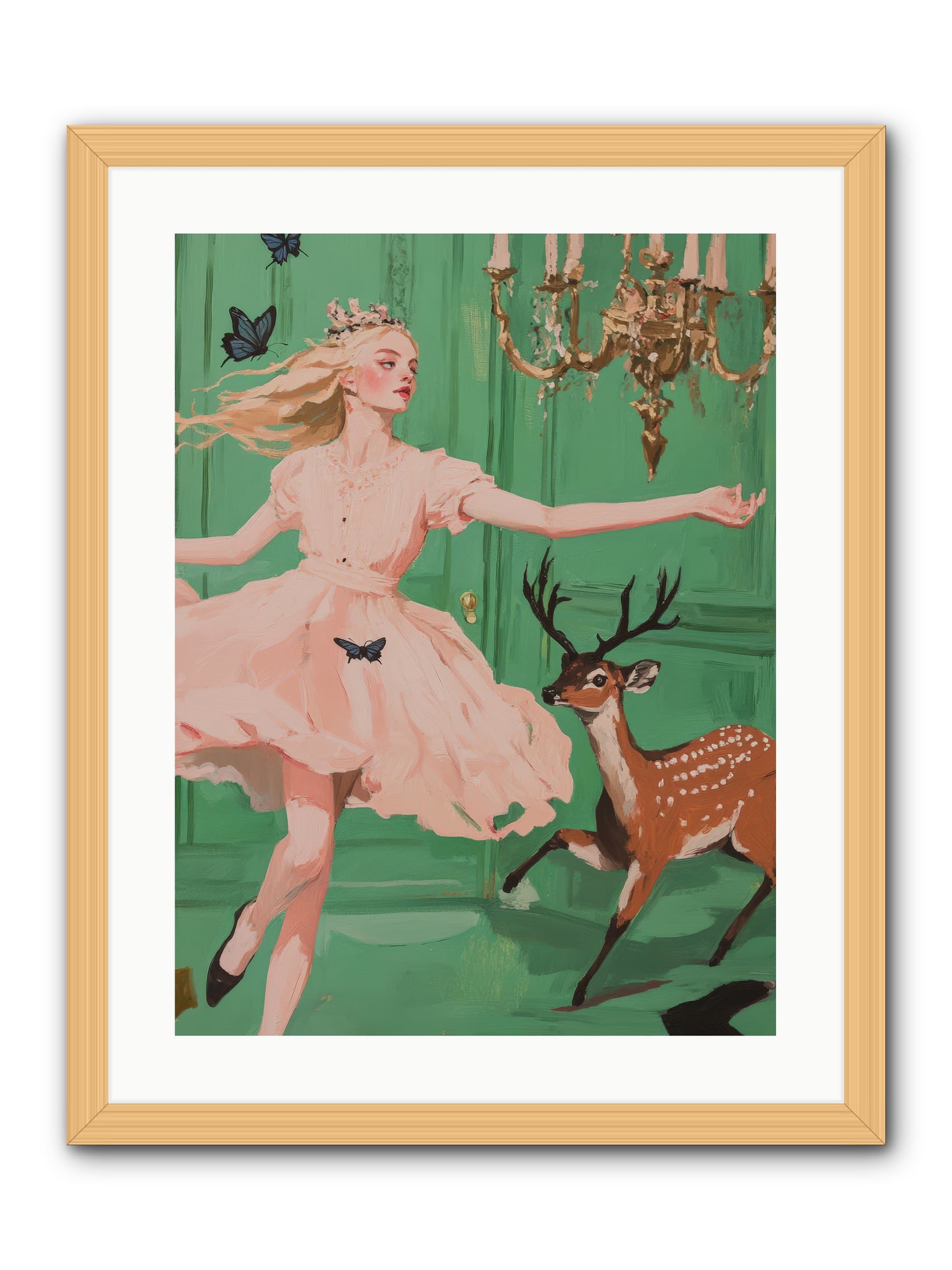 Echo Through TimeREZ -- Framed Print - Natural 18x24