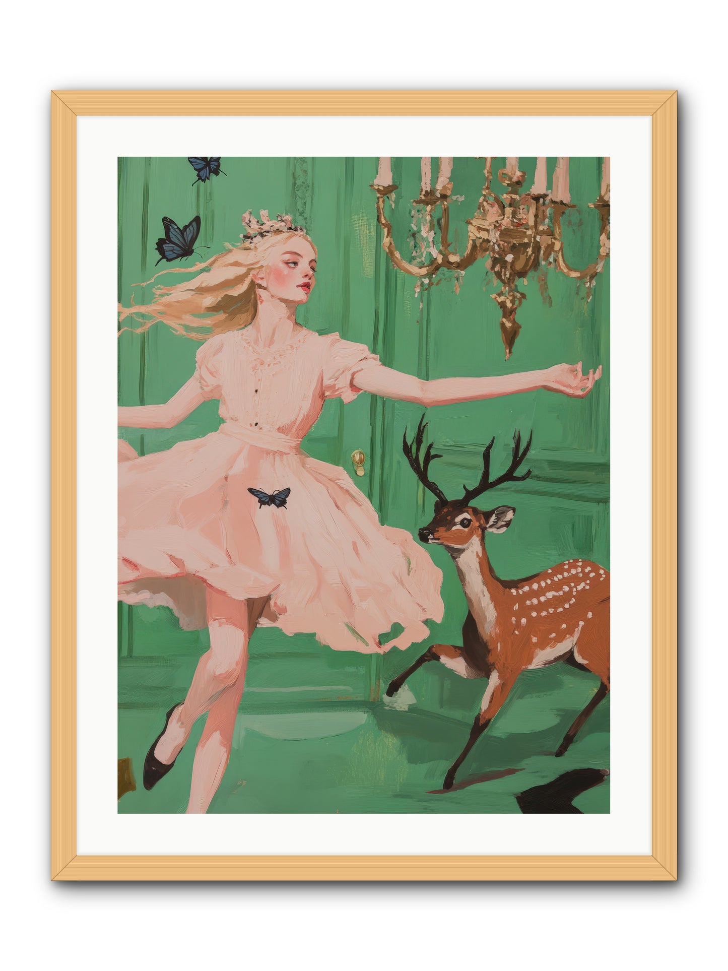 Echo Through TimeREZ -- Framed Print - Natural 24x32
