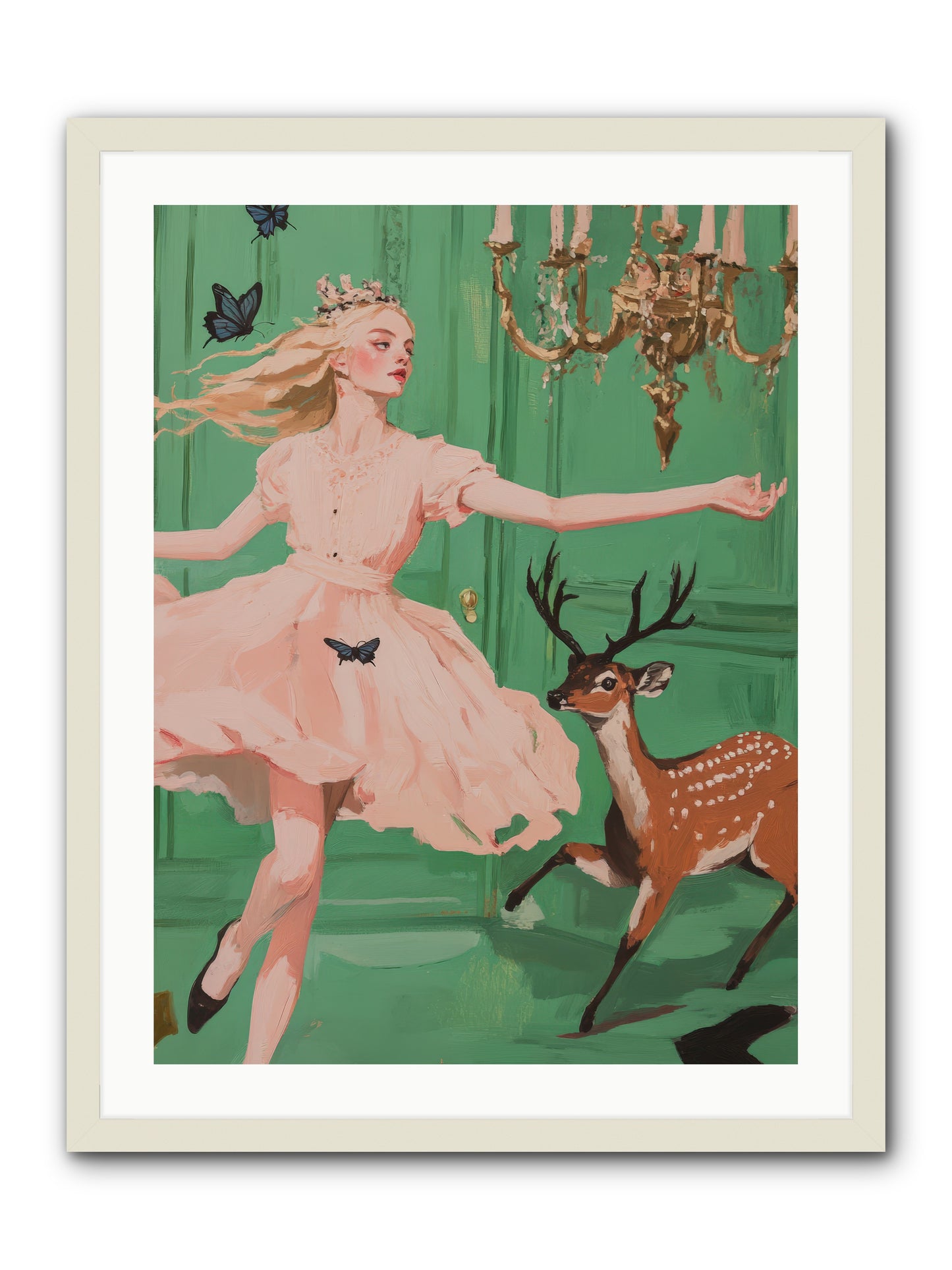 Echo Through TimeREZ -- Framed Print - White 24x32