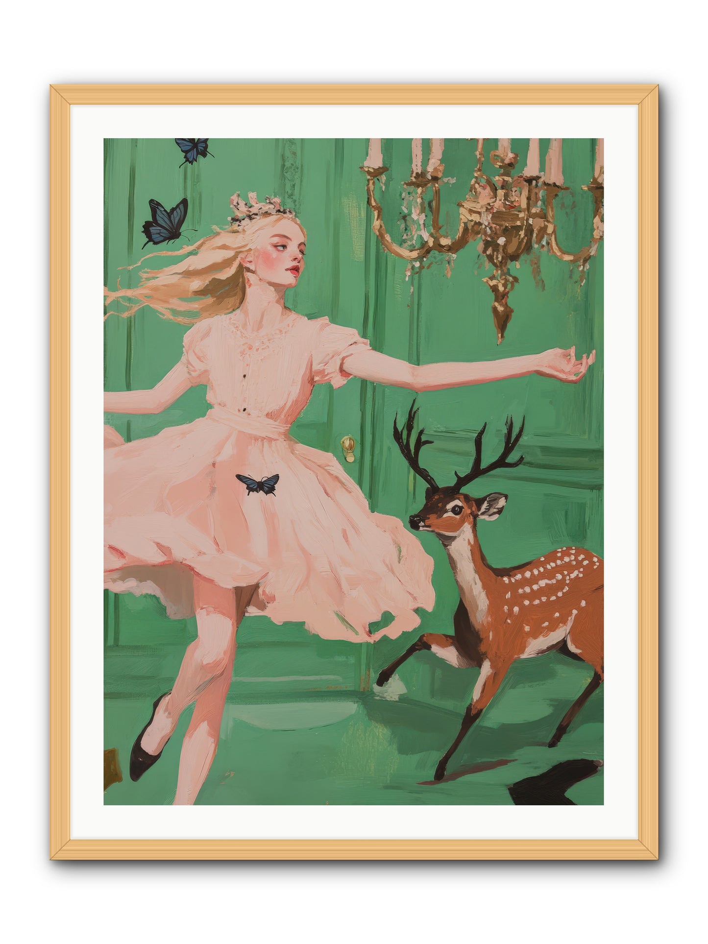 Echo Through TimeREZ -- Framed Print - Natural 30x40