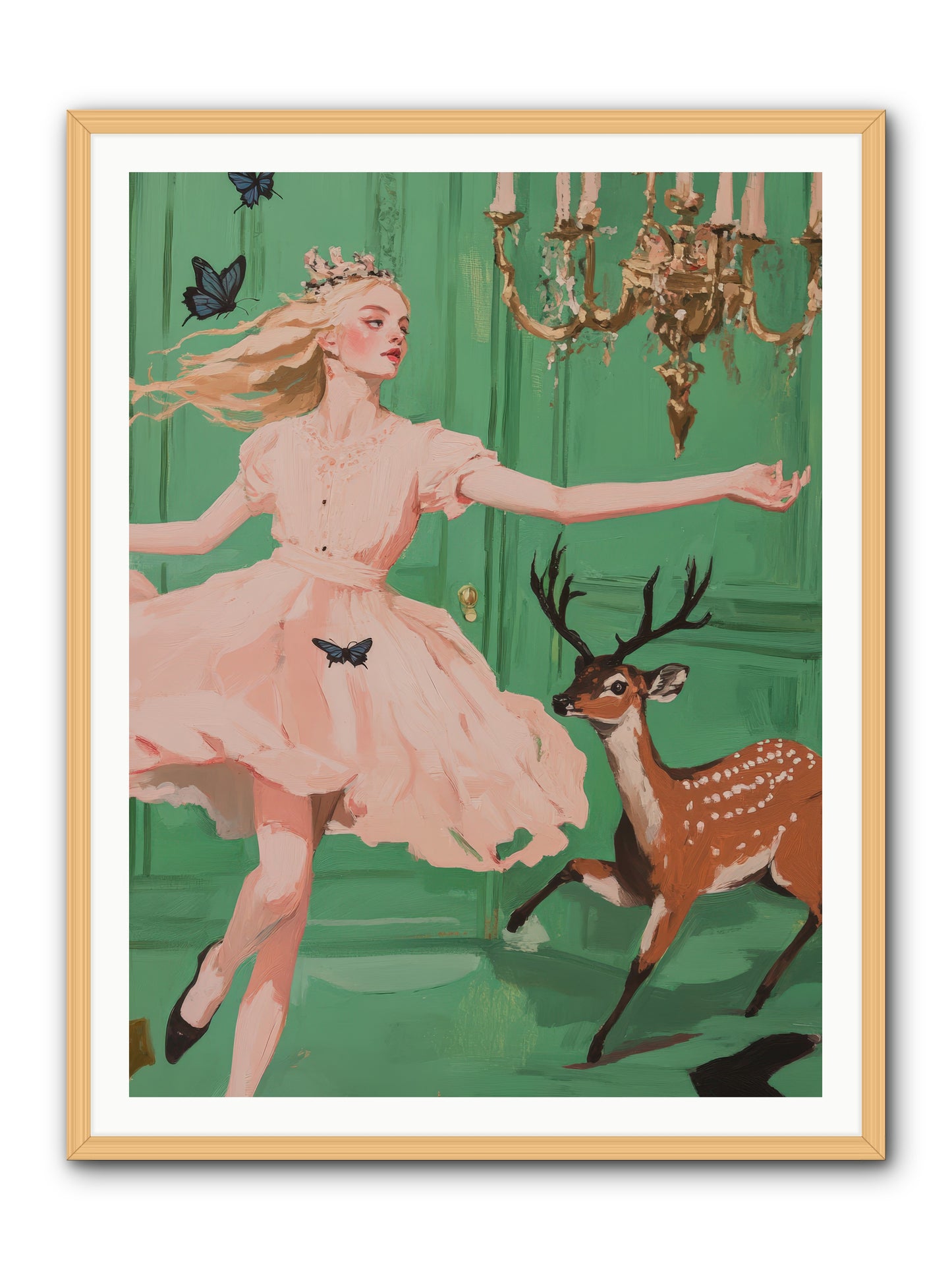 Echo Through TimeREZ -- Framed Print - Natural 36x48
